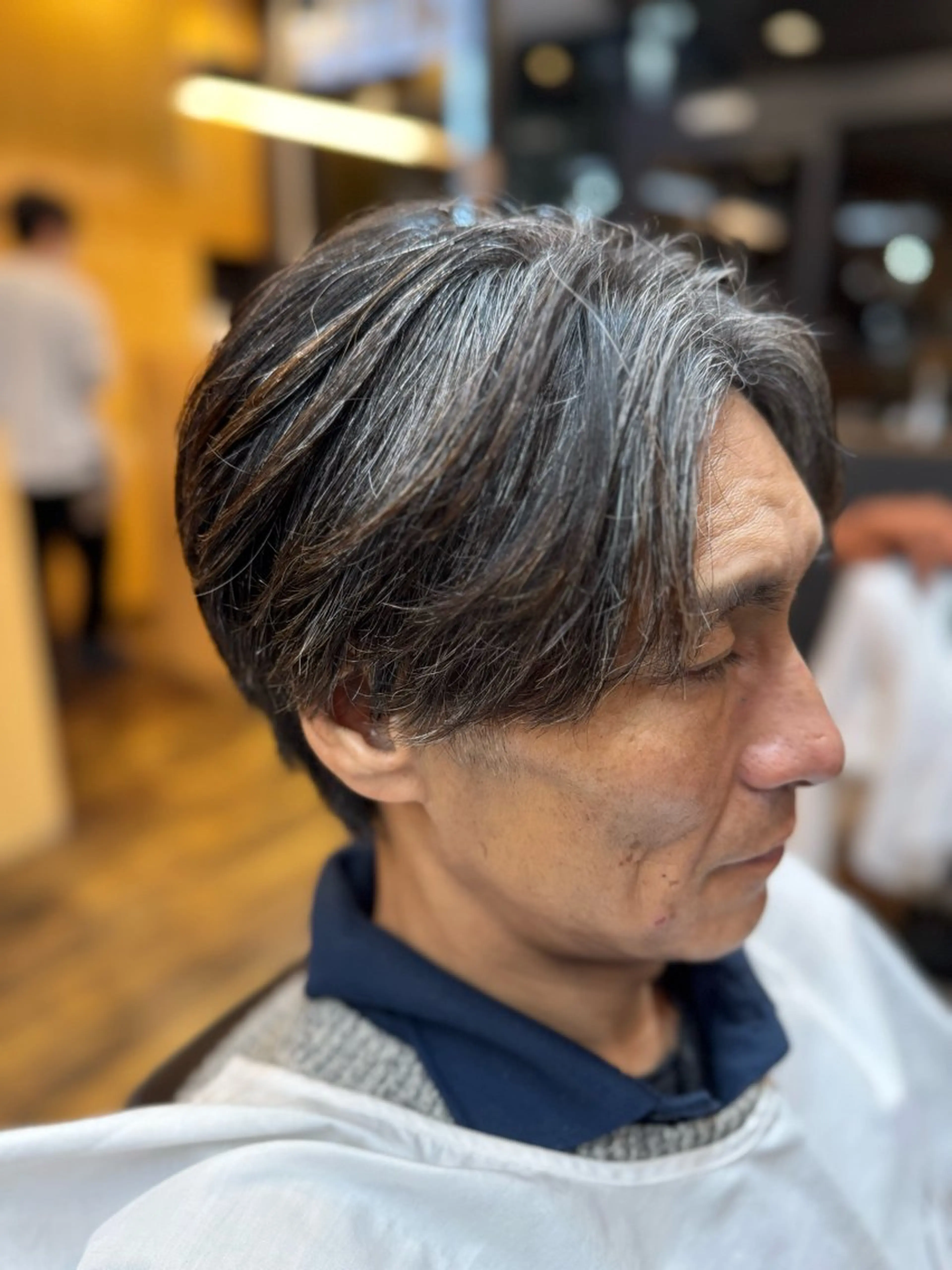 ミディアム メンズ KEEN  creative hair所属・齊藤/メンズカット/ 溝の口/バーバーのヘアスタイル