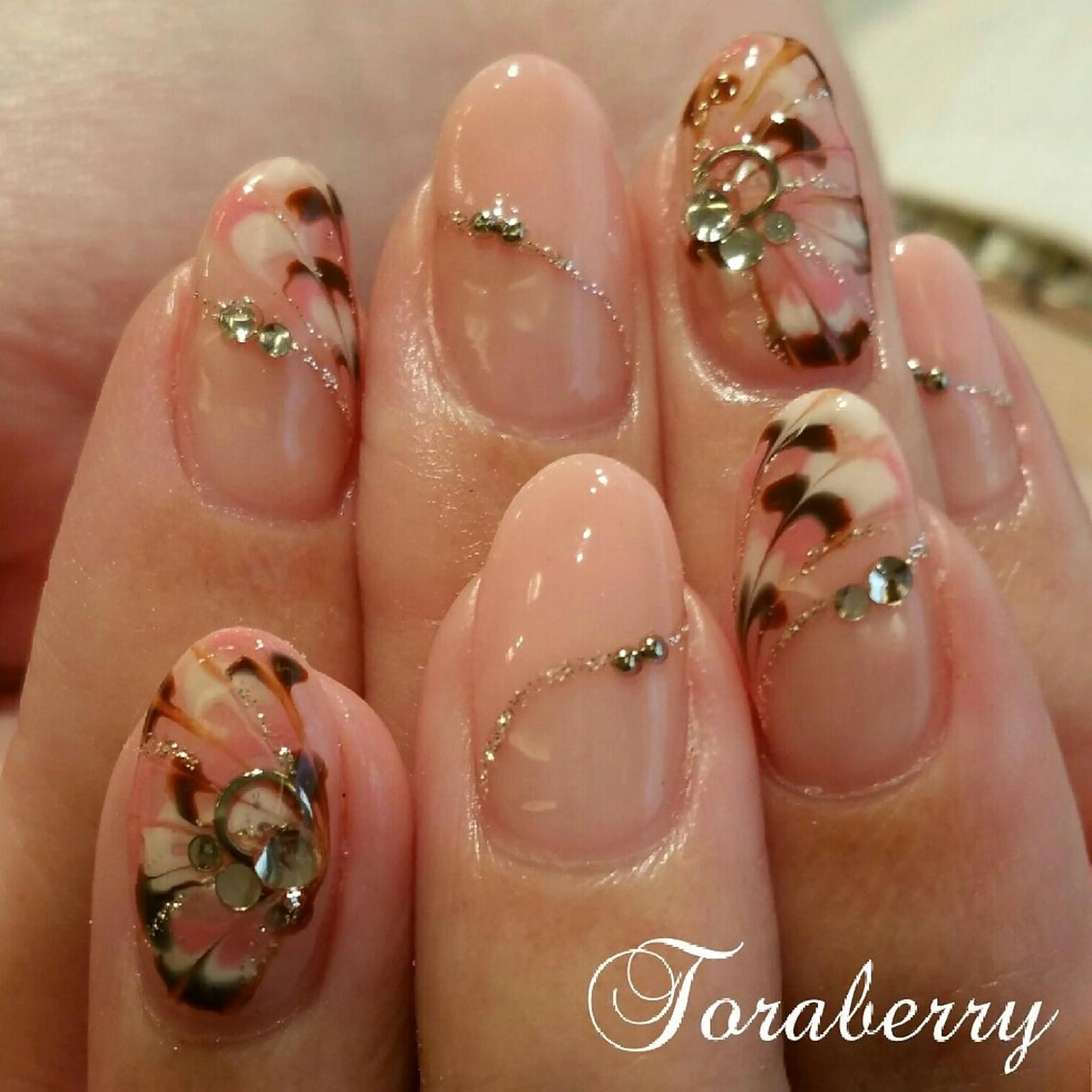 ネイル ピーコックネイル ネイリスト なつみのネイルデザイン