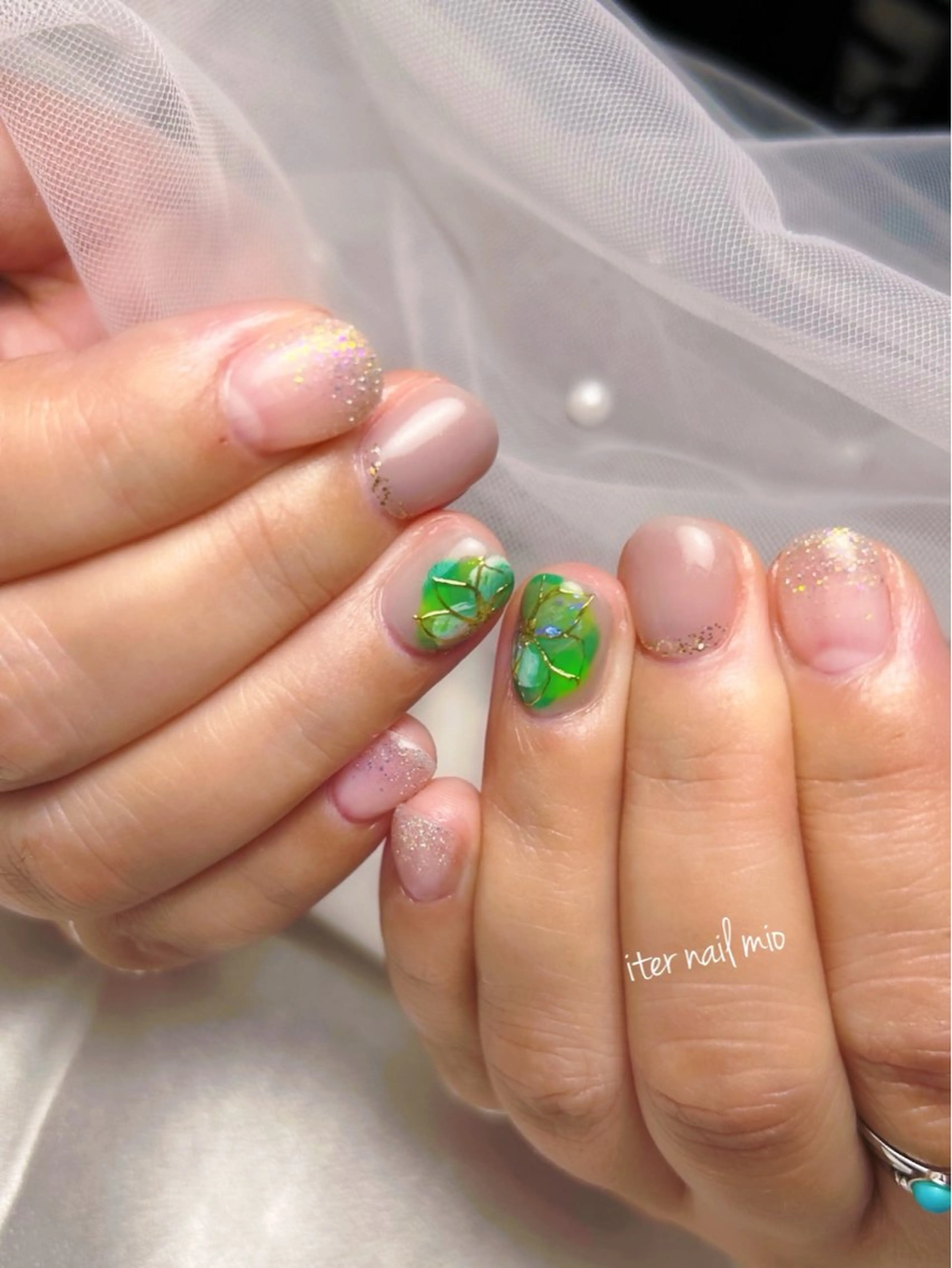 ネイル アートネイル ニュアンスネイル ハンドネイル ITER mioのネイルデザイン