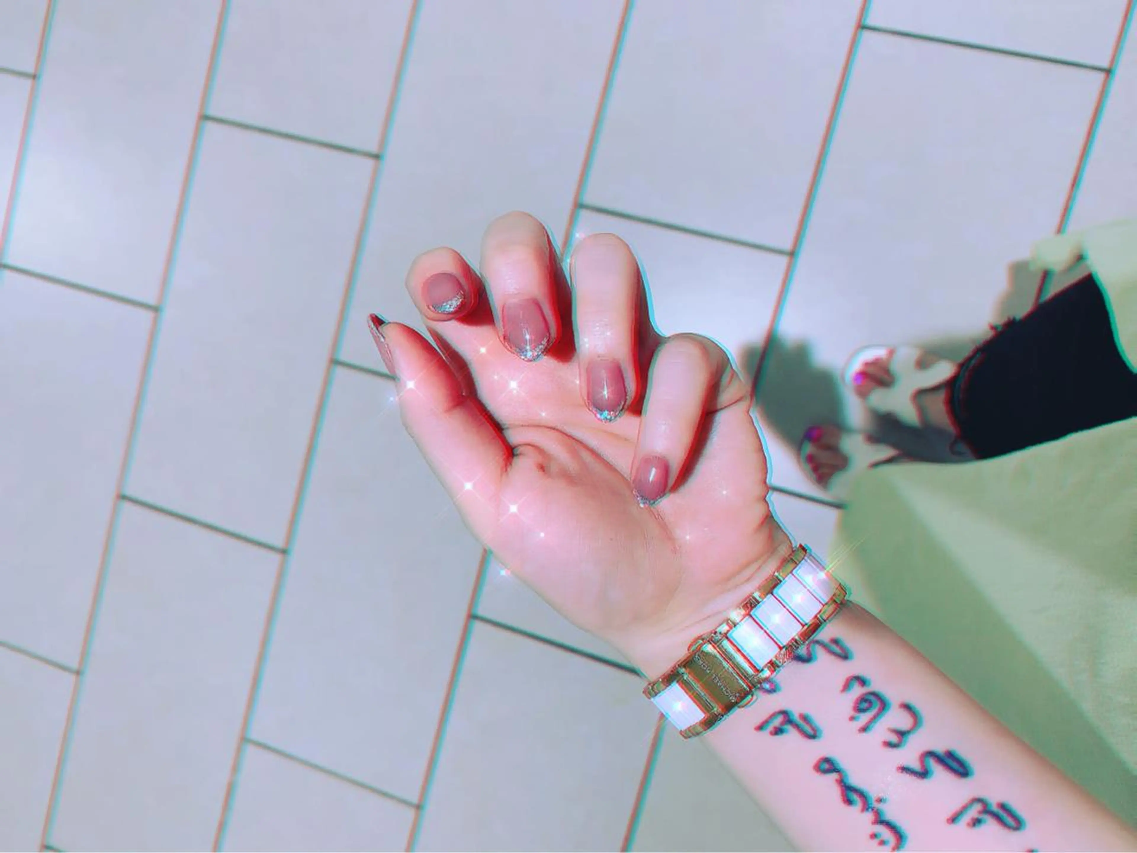 ネイル フレンチネイル ラメ(グリッター) 痩身/脱毛/ネイル HARUKAのエステ・リラクイメージ