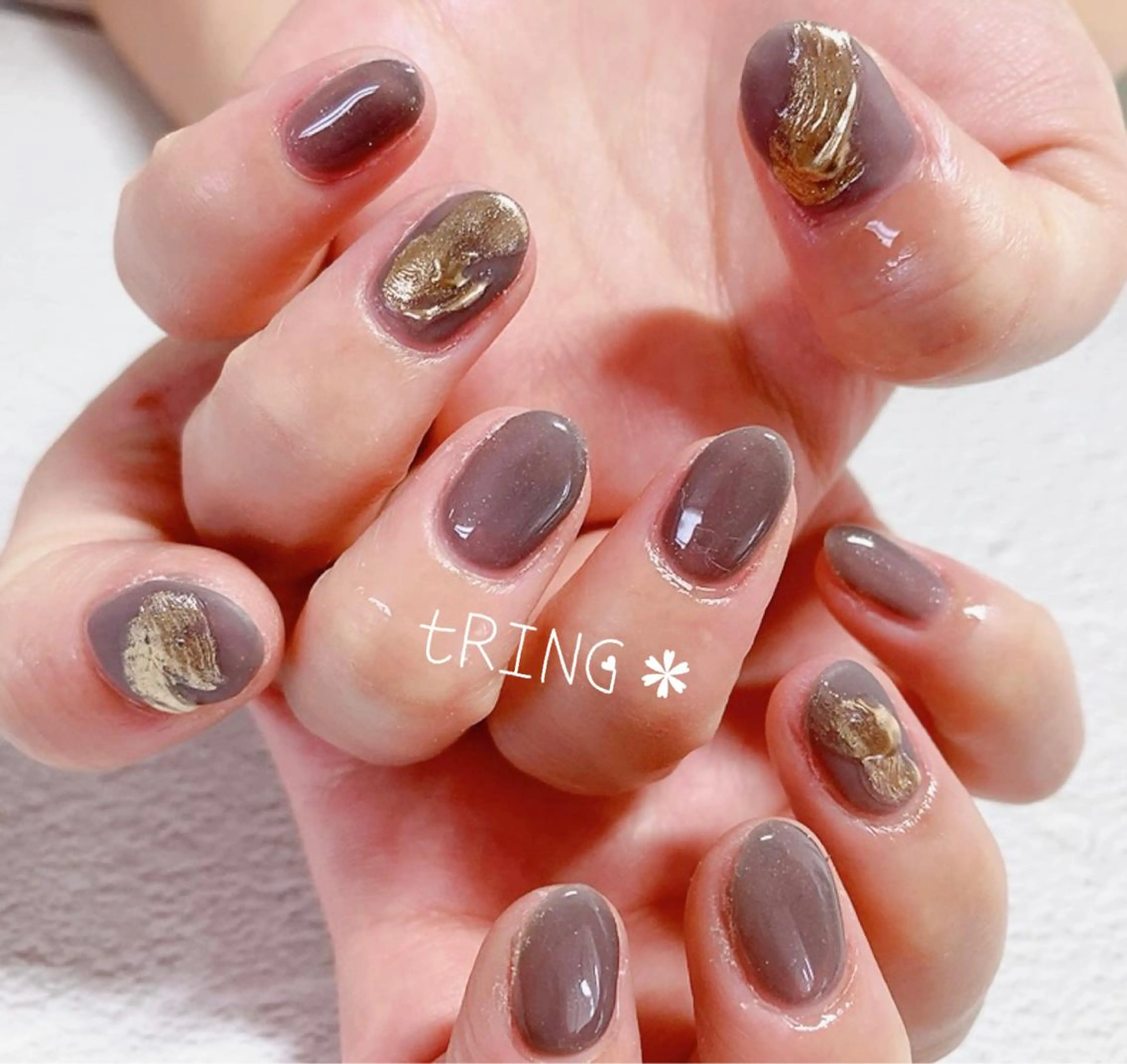ネイル ハンドネイル tRING＊ しいの木台のネイルデザイン