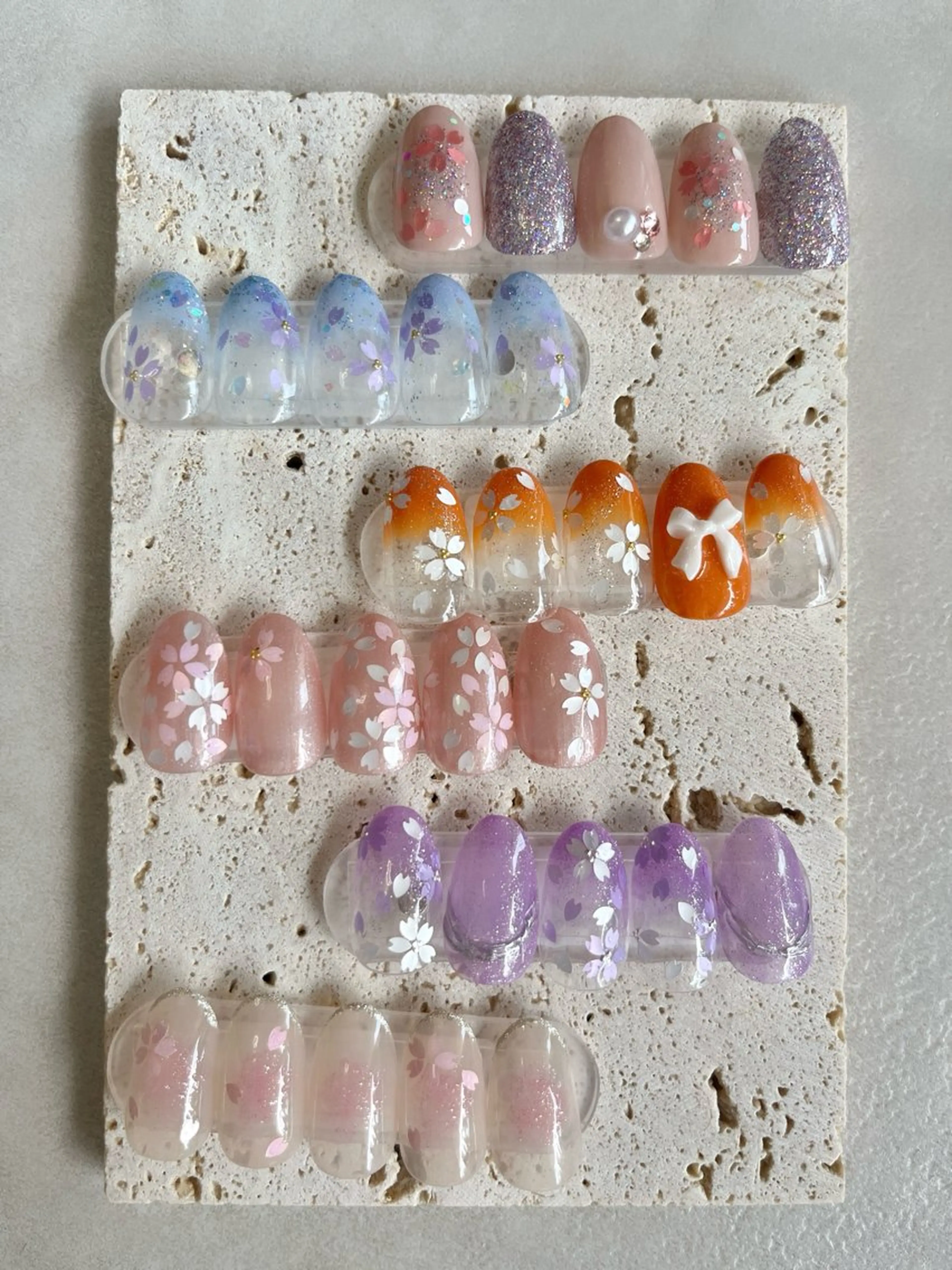 【期間限定】桜ネイル🌸 ケアオフ込み料金です。※フィルイン施術の写真