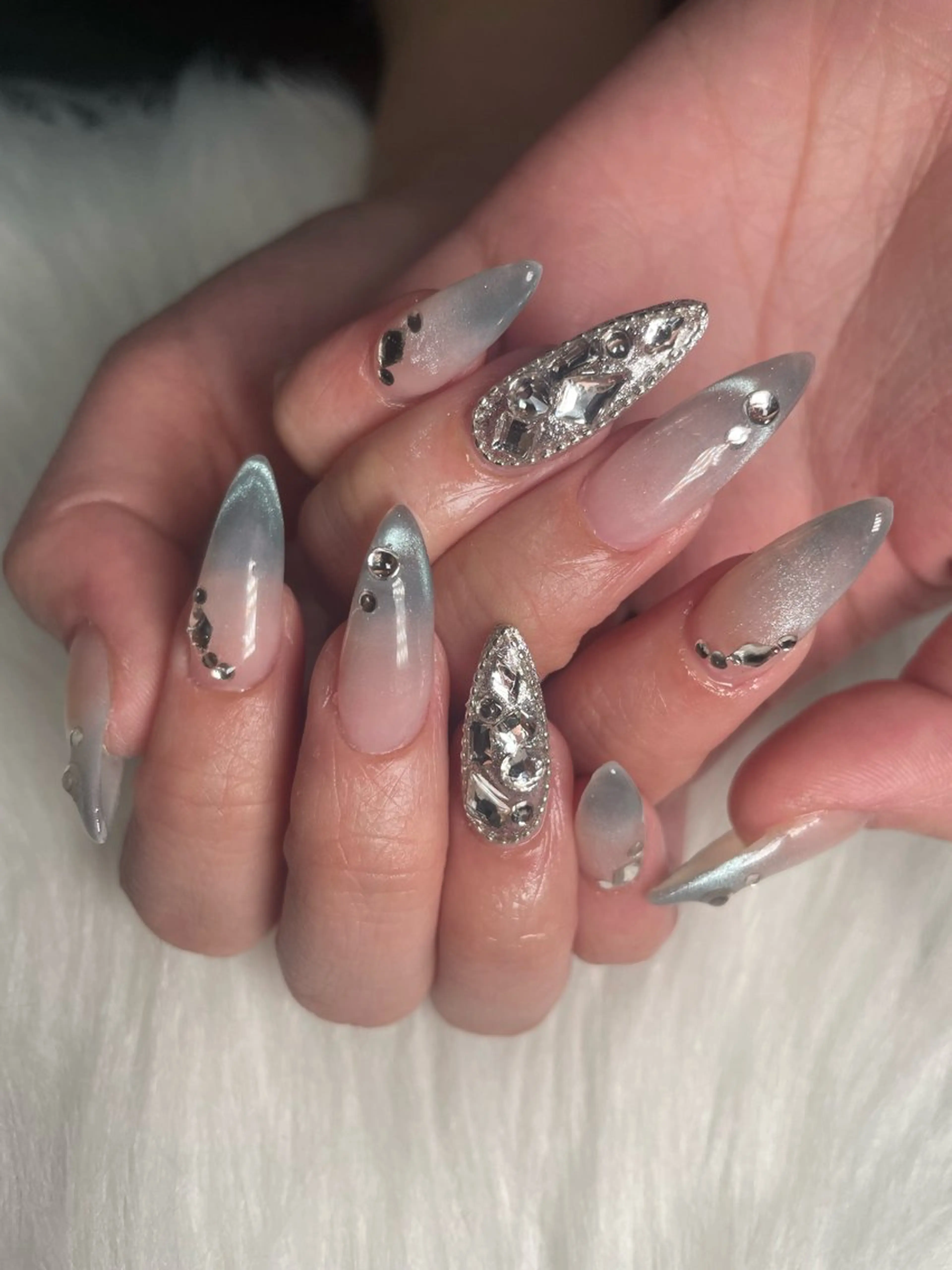 ネイル 水色 Nyna nail Chiakiのネイルデザイン