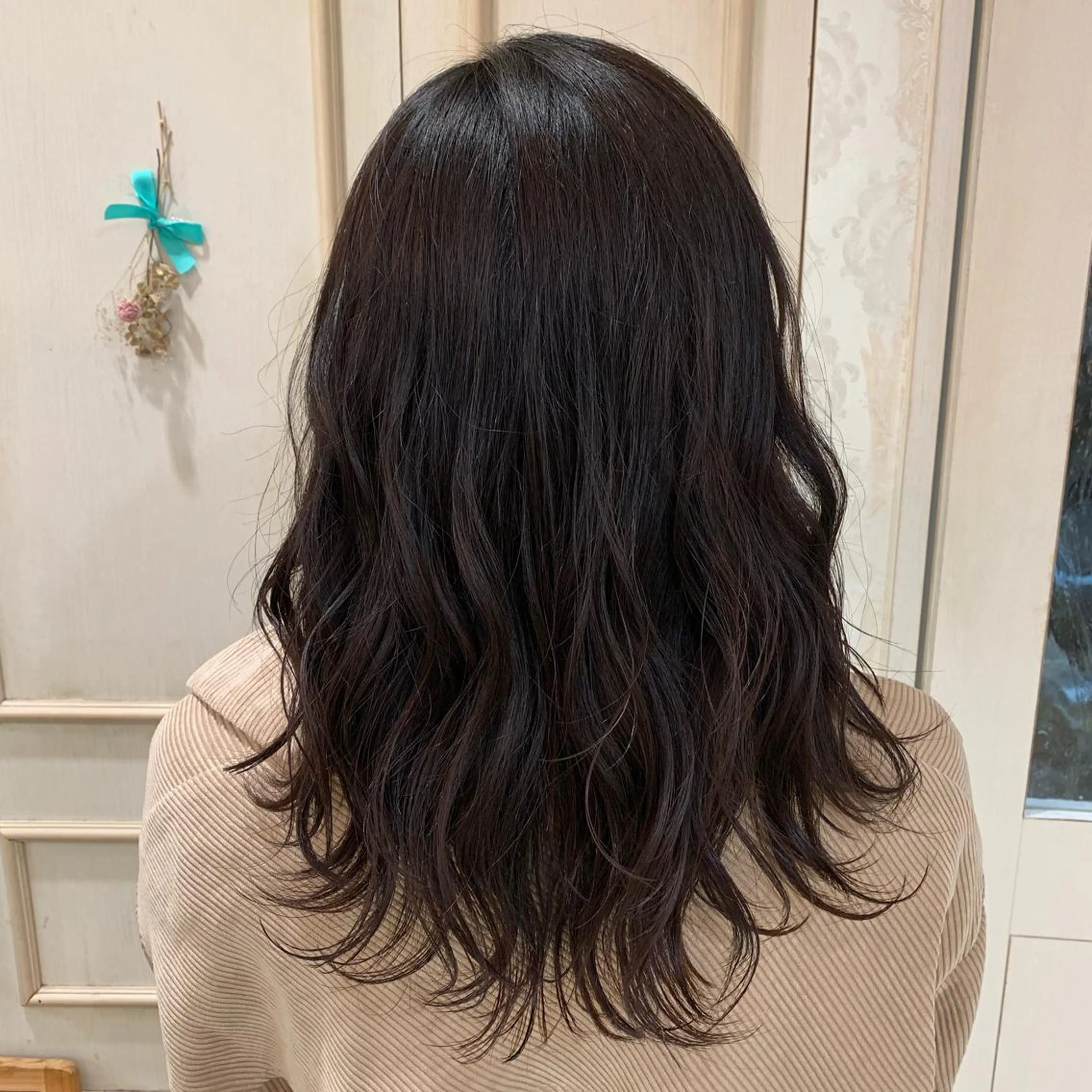 ミディアム サソウ ユリエ🥥のヘアスタイル