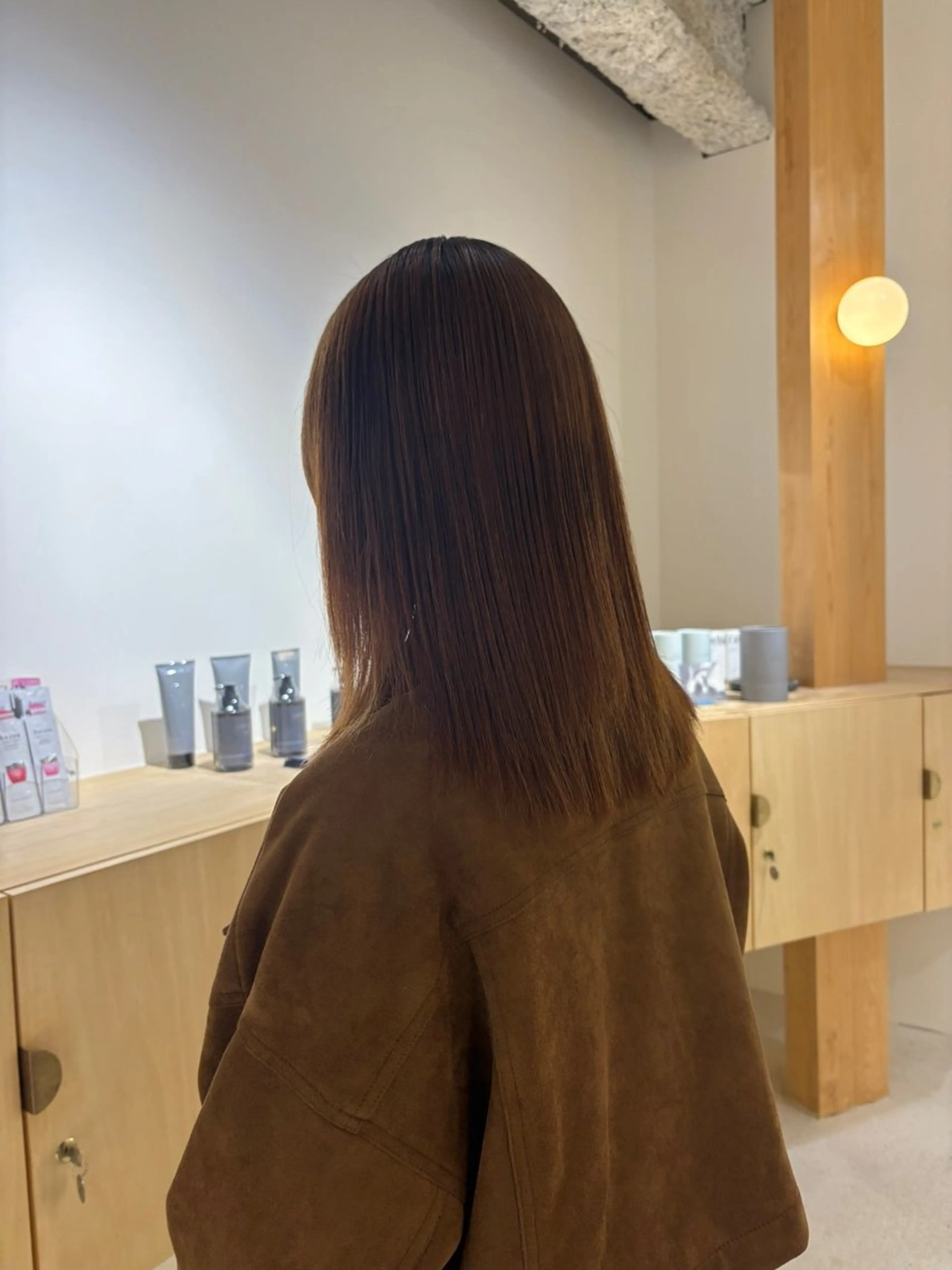 前髪縮毛矯正の写真