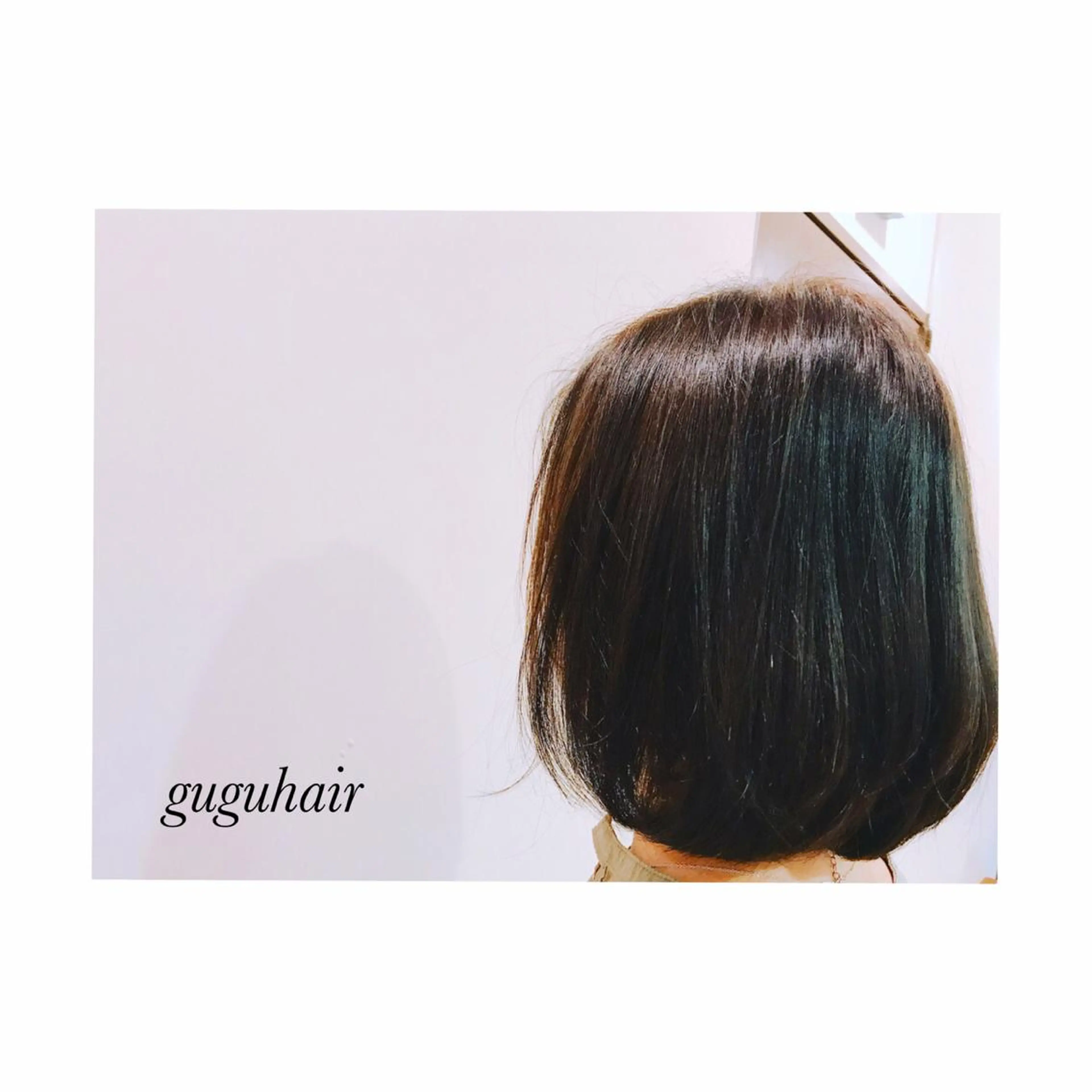 ミディアム アッシュ ボブ gu gu hair MATSUのヘアスタイル