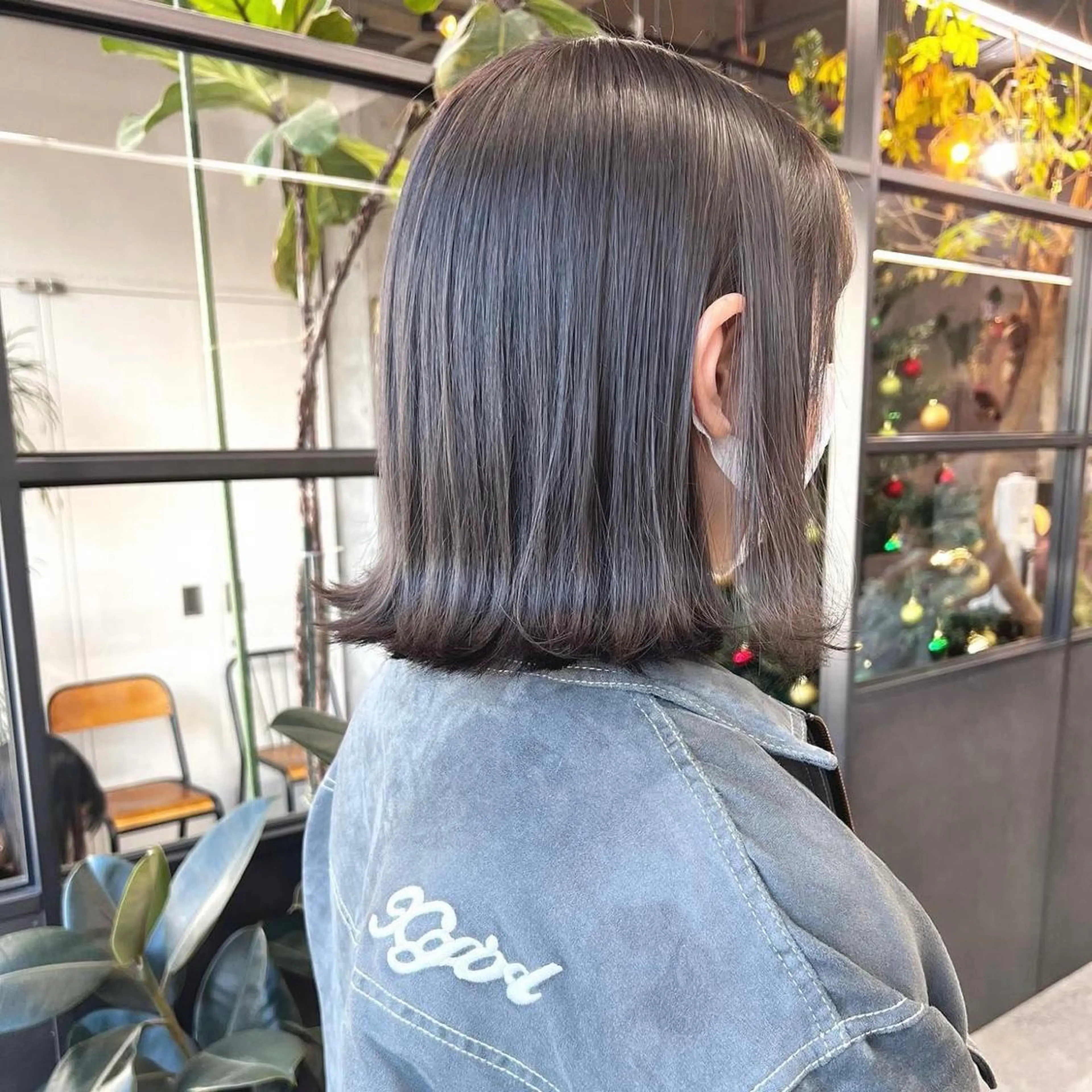 ミディアム カラー グレージュ 韓国ヘア /男女☘️ 細江 美紅のヘアスタイル