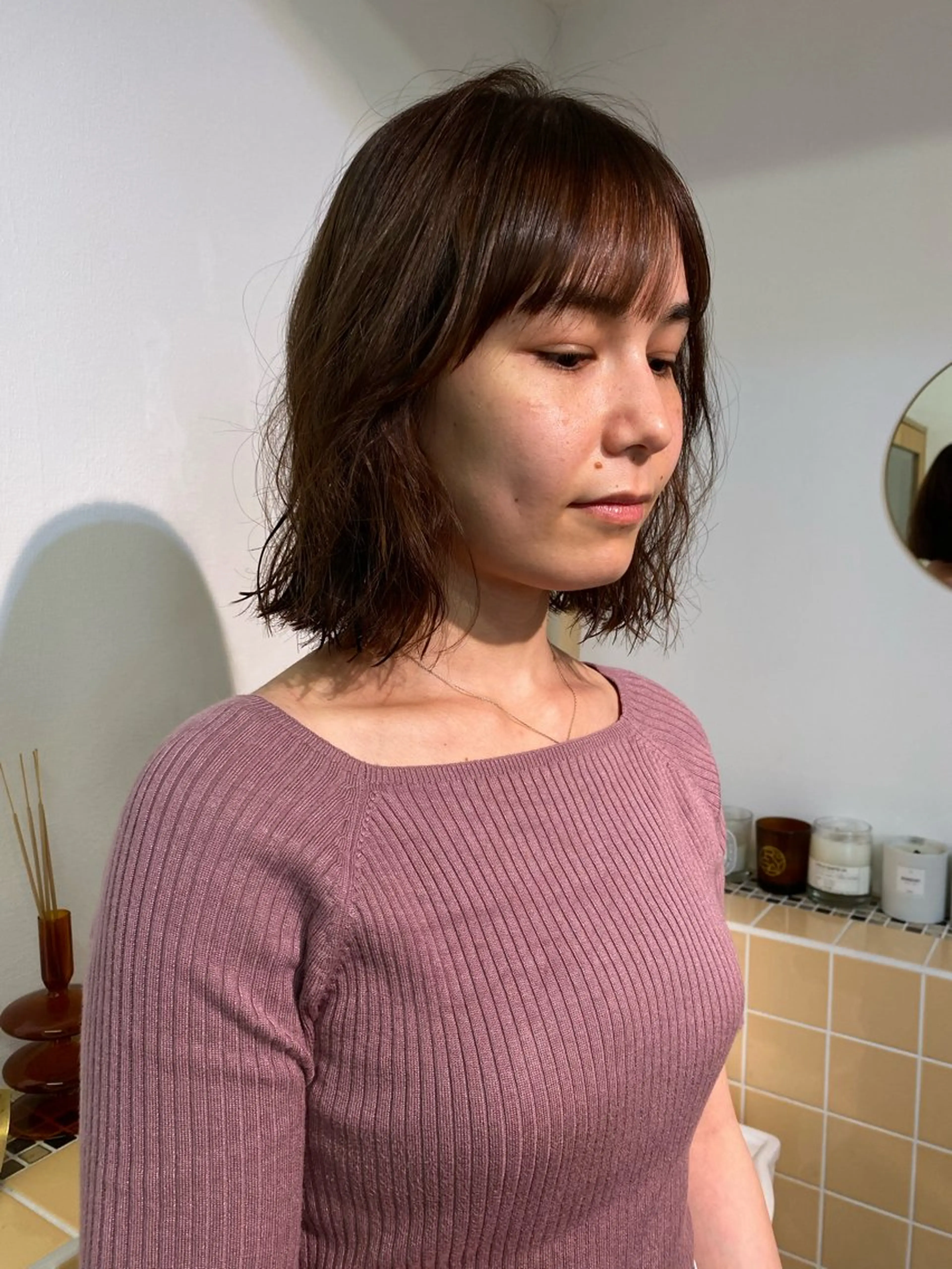 ミディアム カット iroha/ n.w.h🎀のヘアスタイル