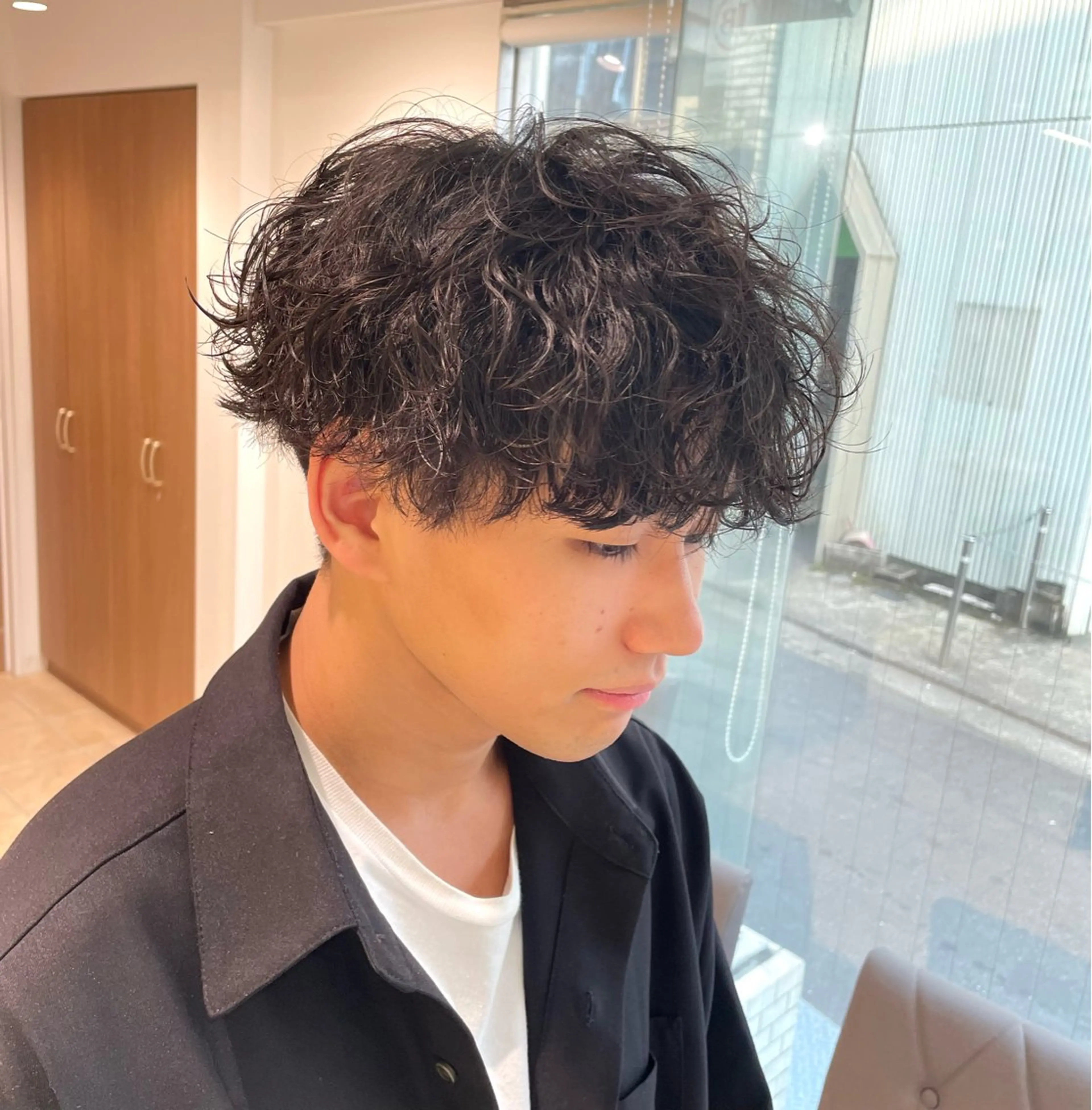 ショート パーマ メンズ 【メンズ特化】 池田大成✂︎のヘアスタイル