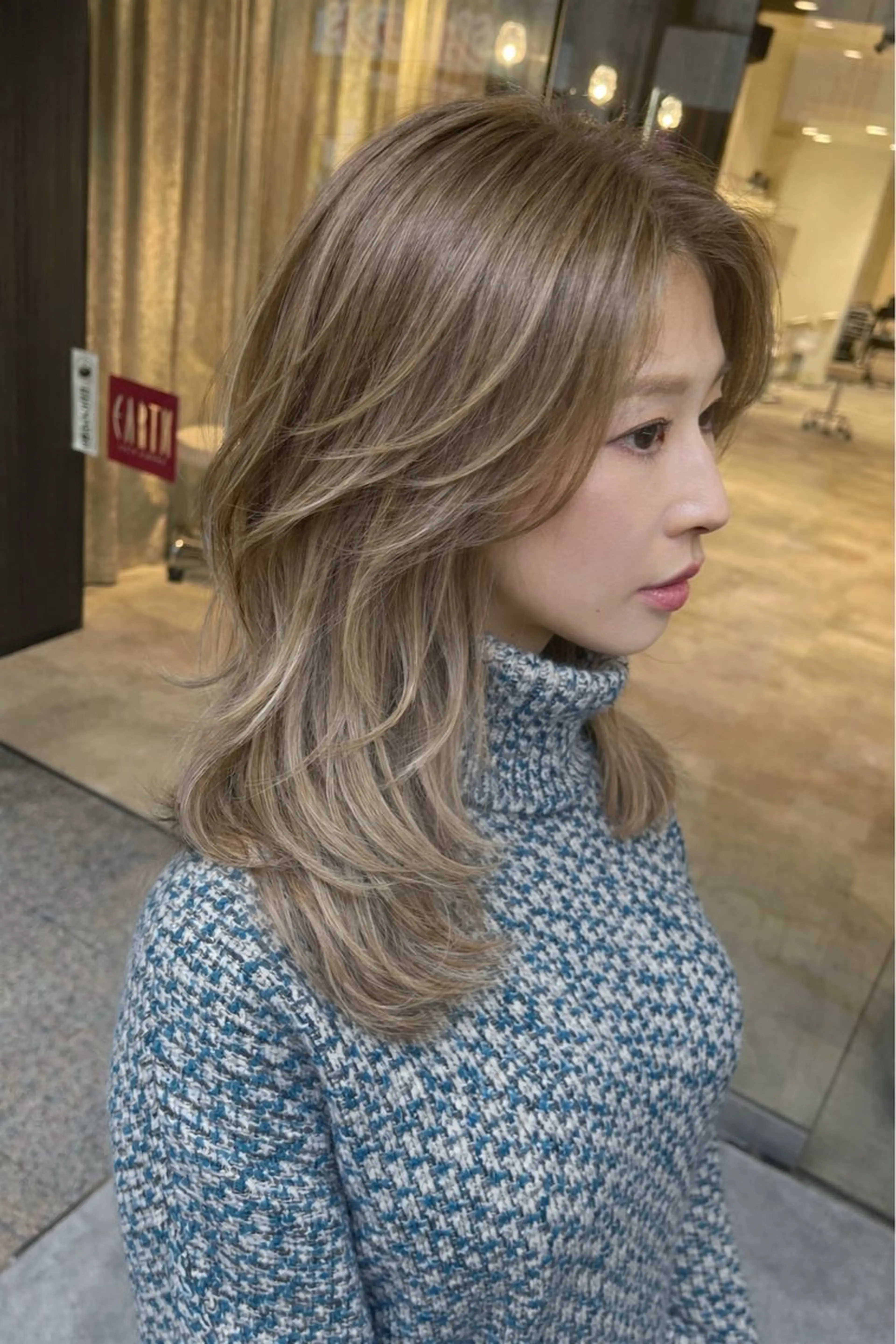 カラー 美髪矯正/髪質改善 /透明感ある艶カラーのヘアスタイル