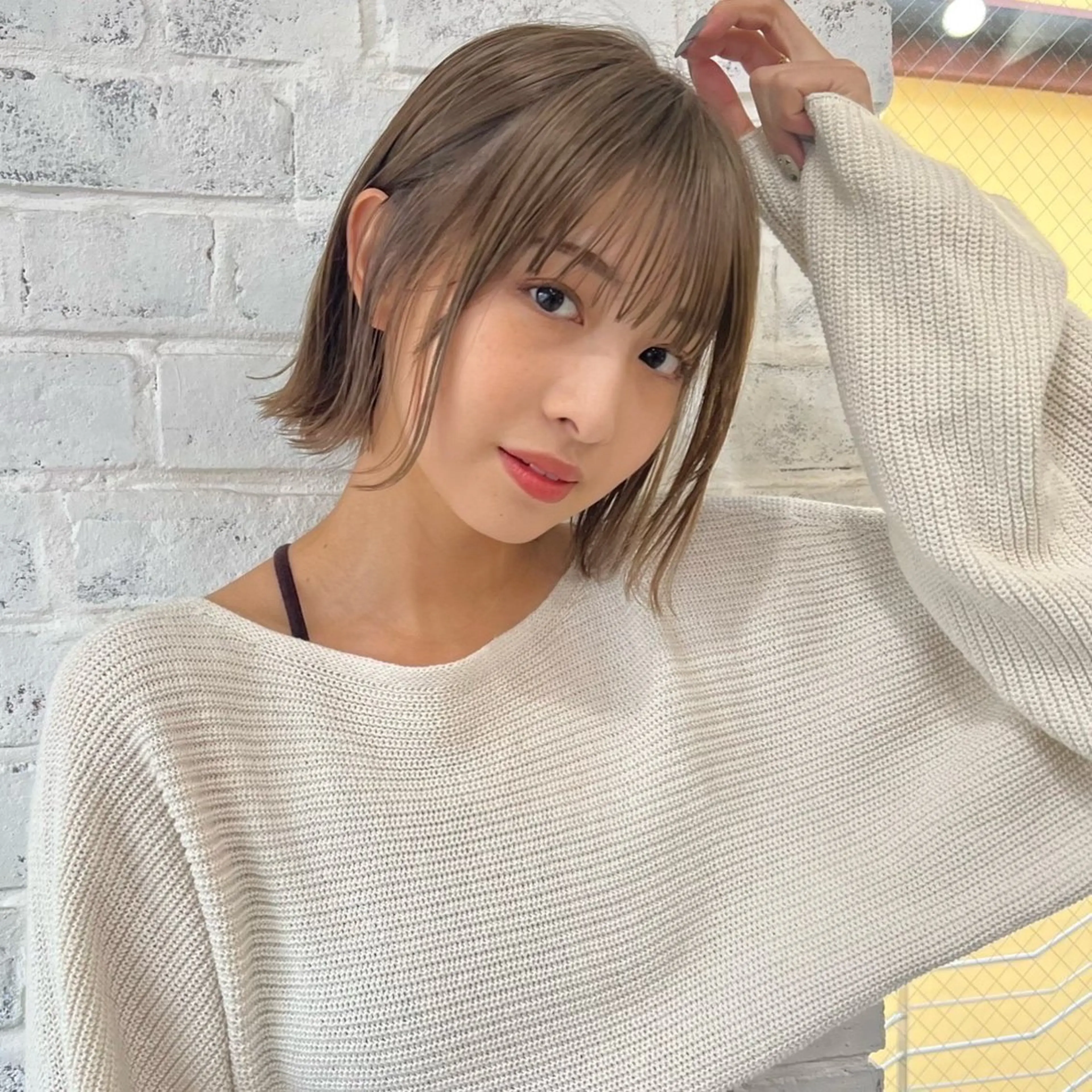 ミディアム fumi🪞血色感 アップ艶カラーのヘアスタイル