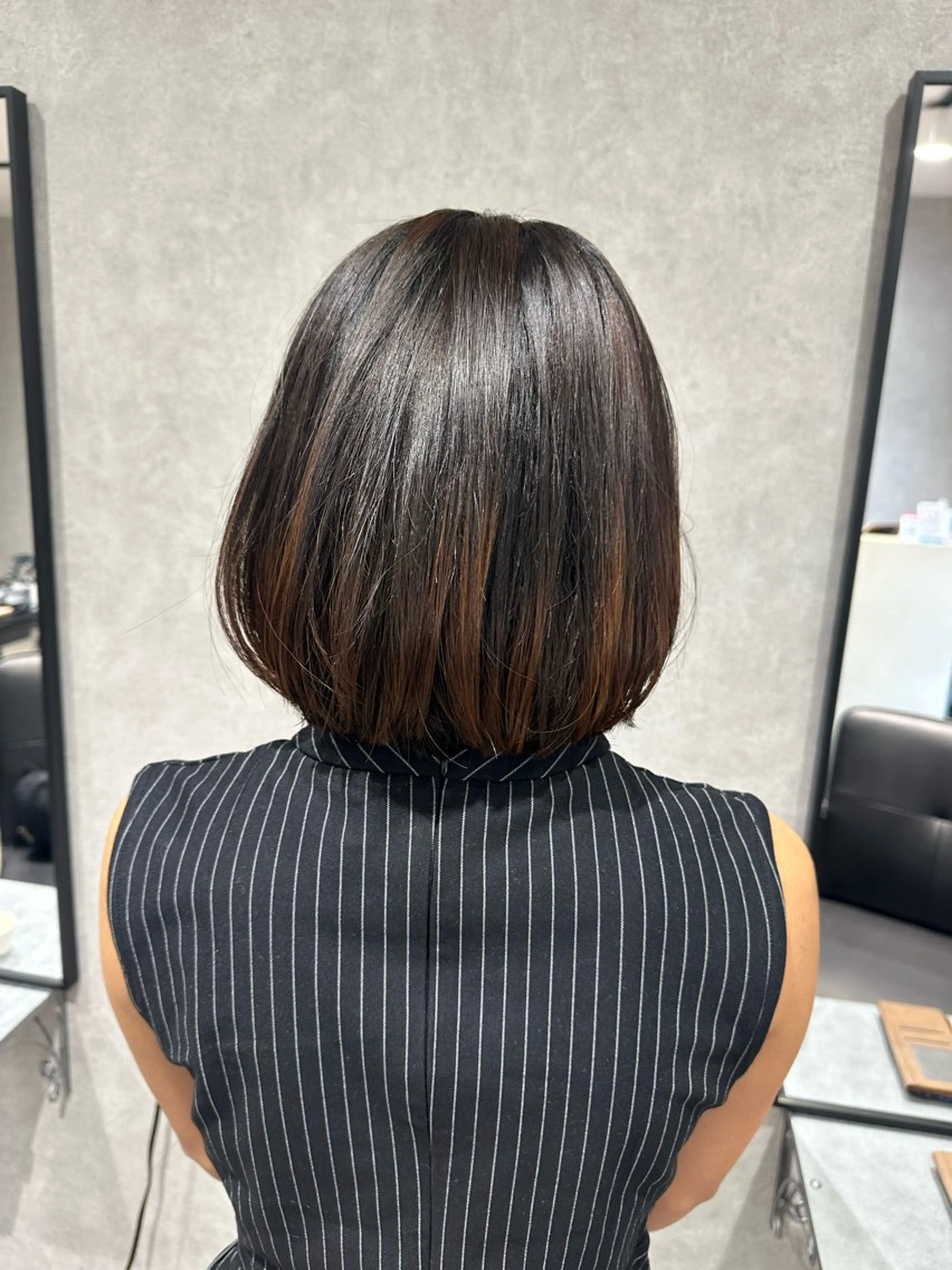 ミディアム ボブ 森 沙織のヘアスタイル