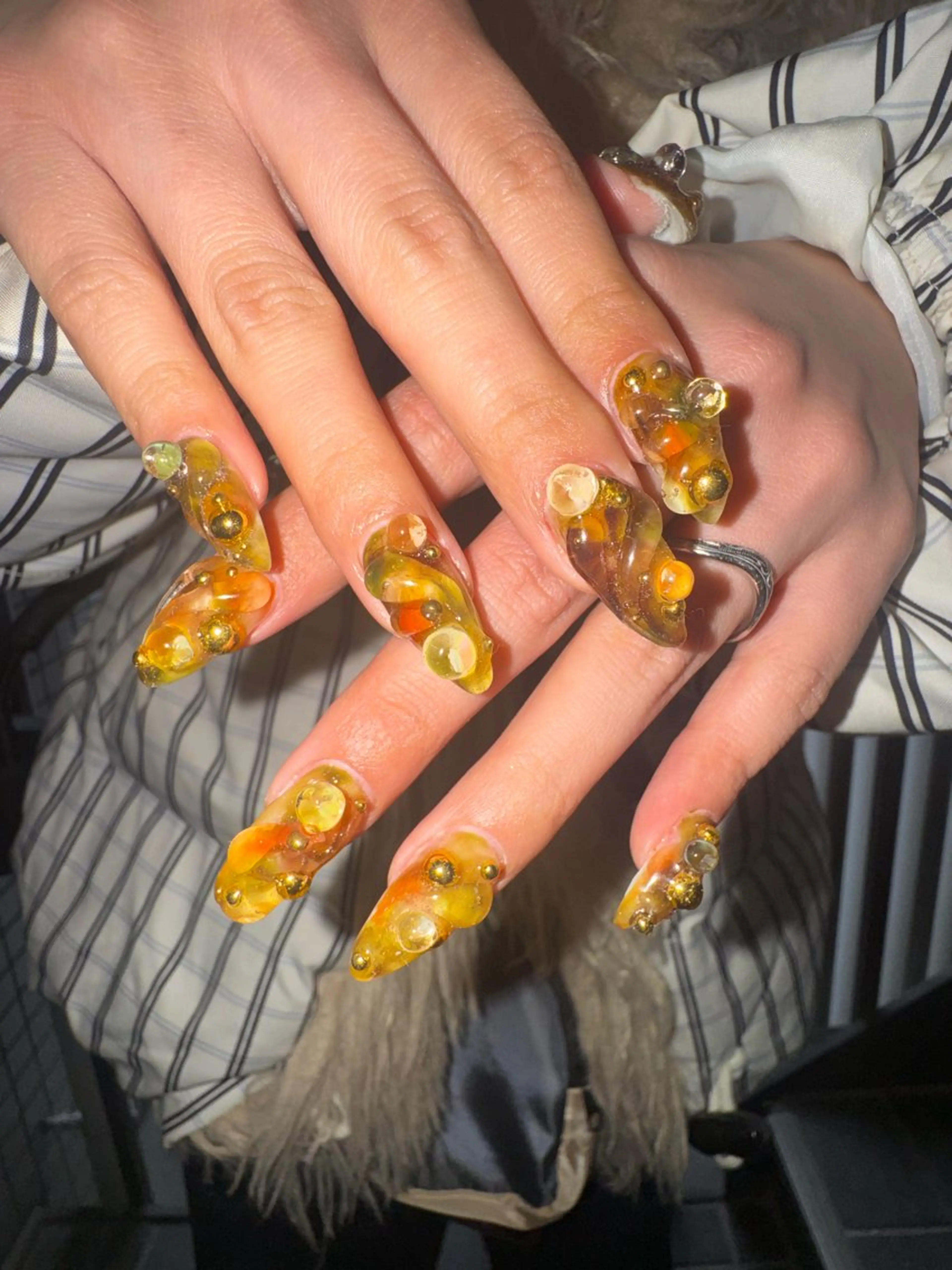 ネイル ハンドネイル フットネイル MITSUKI🪡 海外/個性派/ロングのネイルデザイン