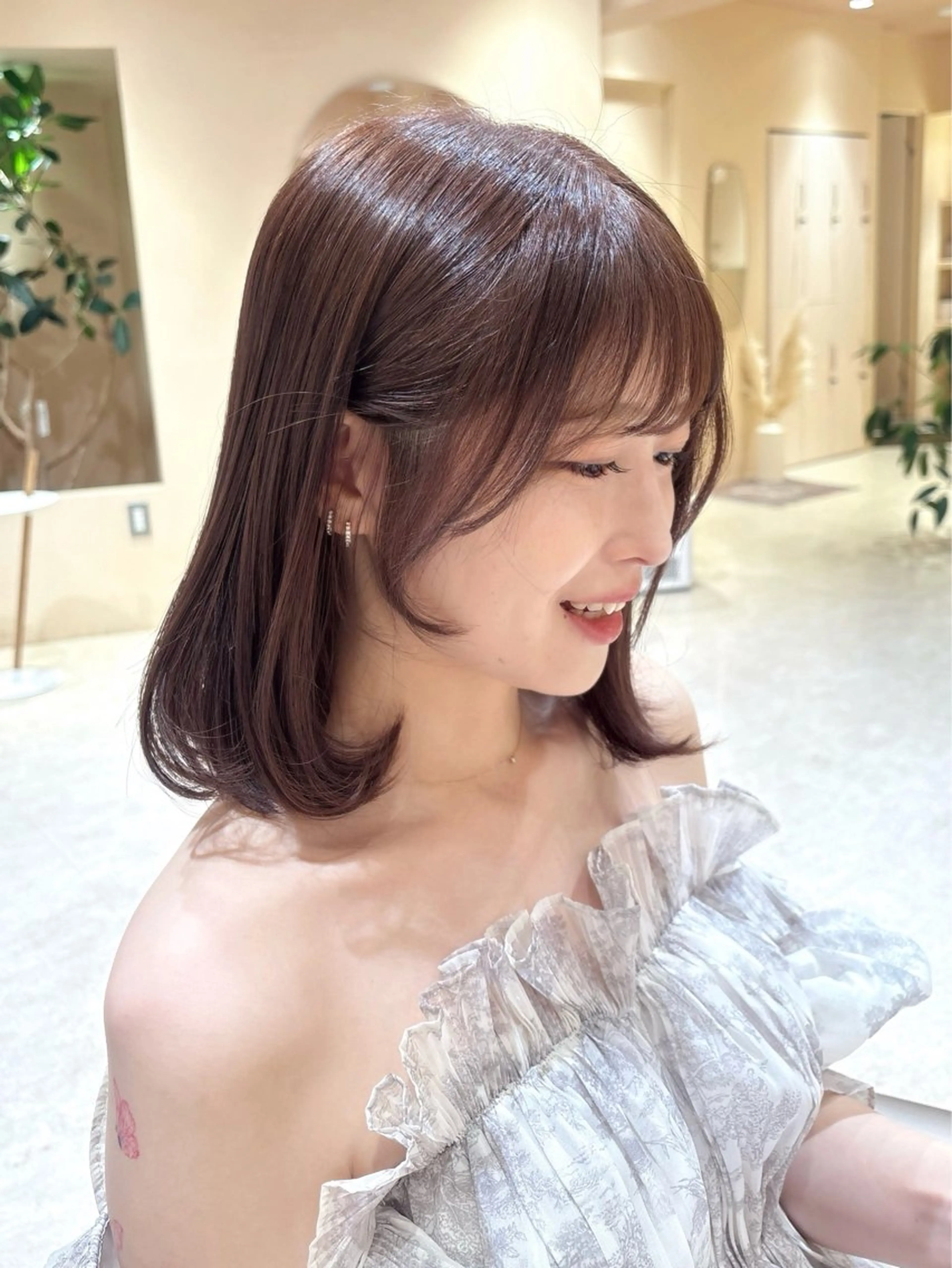 ミディアム カラー coyumi / 𝘦 𝘮 𝘶のヘアスタイル