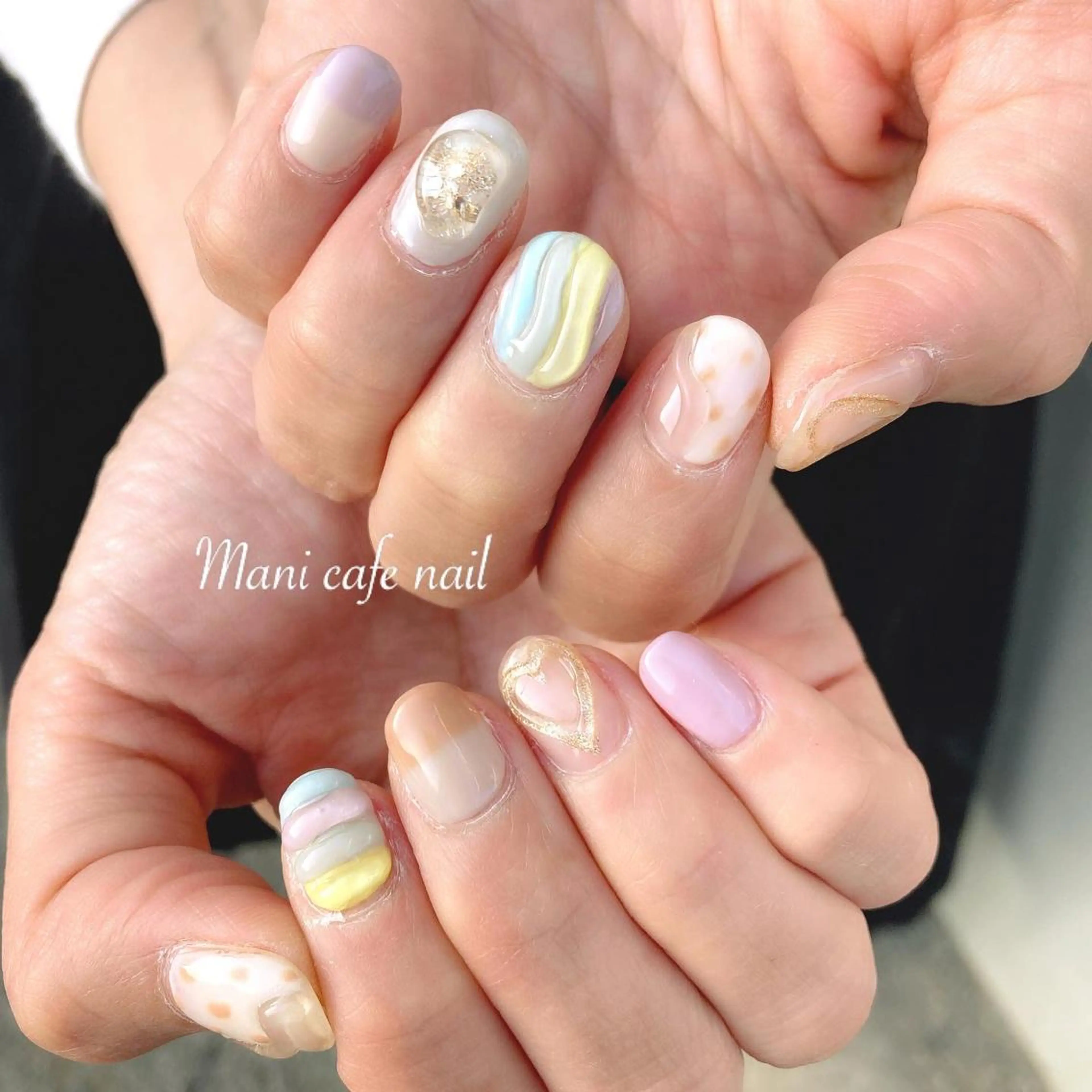 ネイル ハンドネイル Mani cafe nailのネイルデザイン