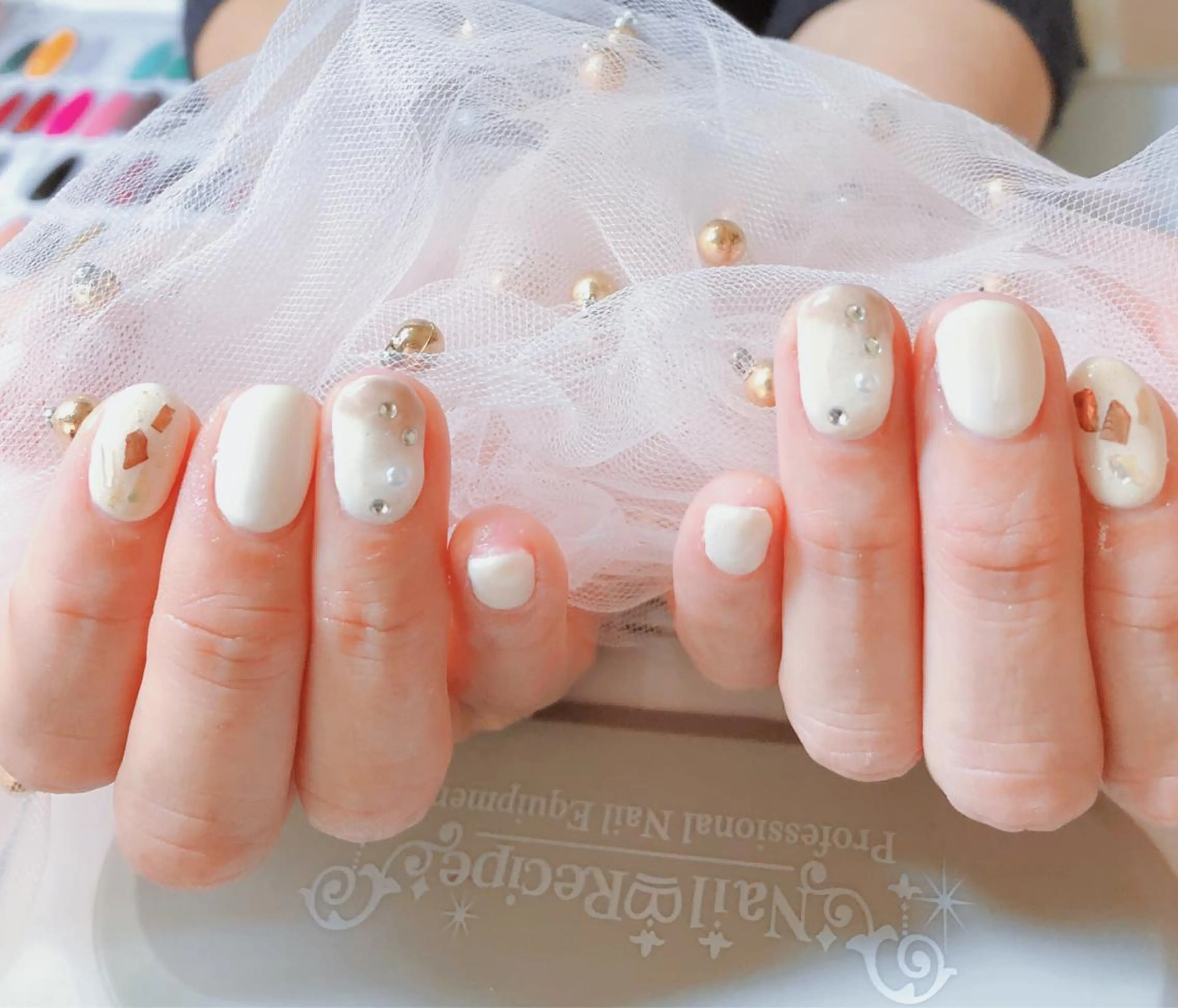 ネイル ハンドネイル マジック ミラーのネイルデザイン