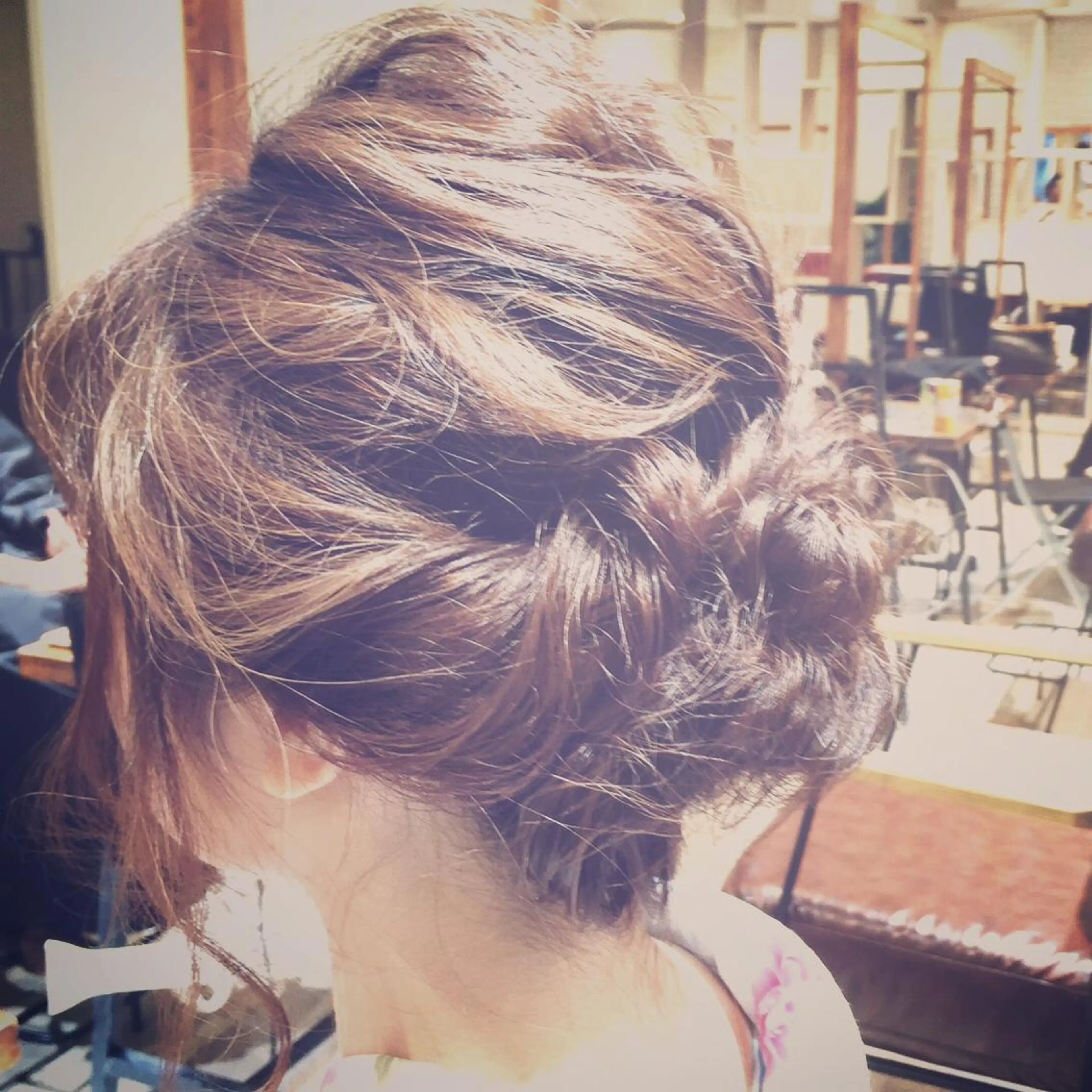 ミディアム ヘアアレンジ ハイトーン×髪質改善 KENTAのヘアスタイル