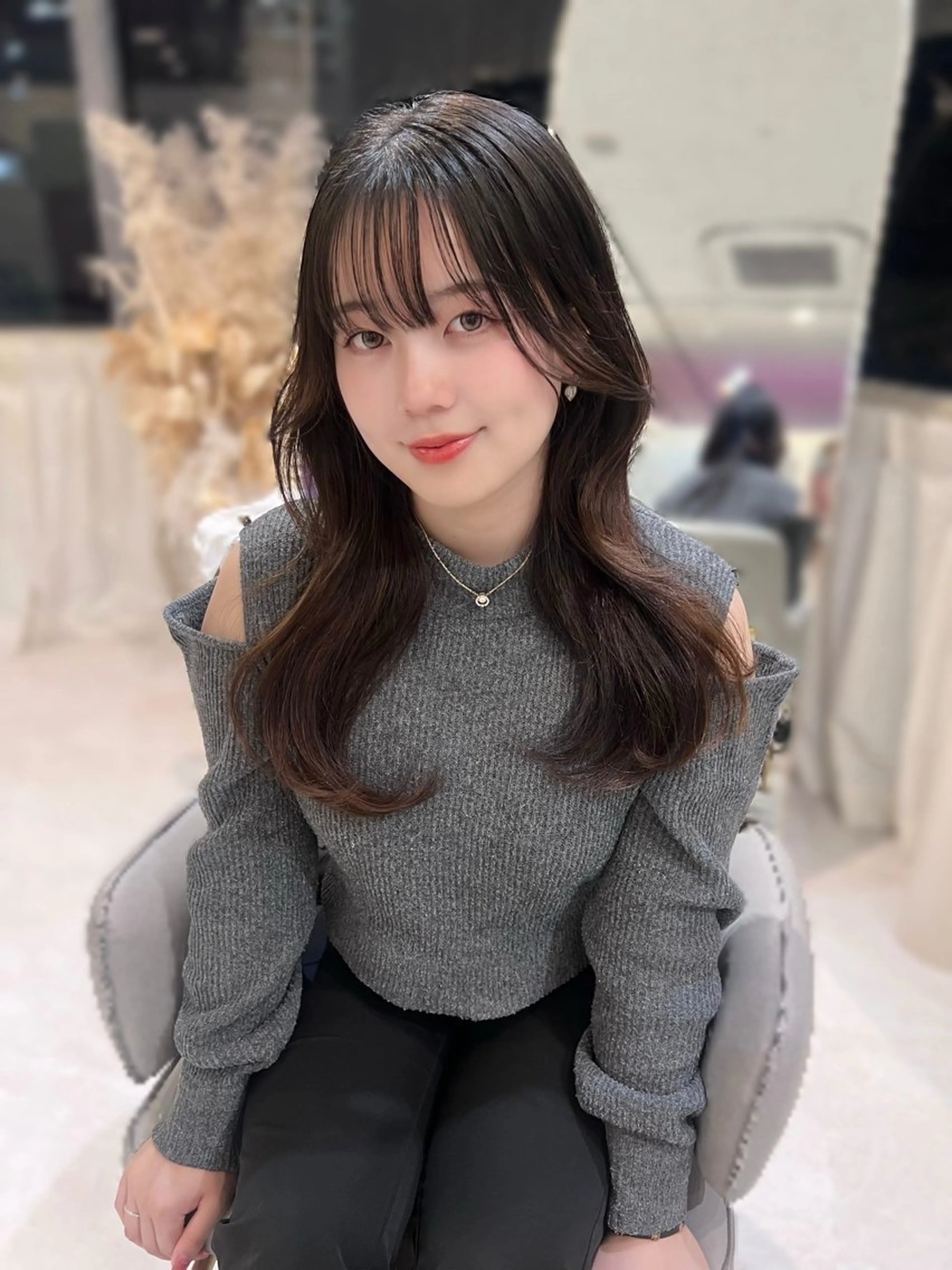 セミロング カラー ヘアアレンジ 梅田/透明感カラー ／レイヤー🤍カンのヘアスタイル