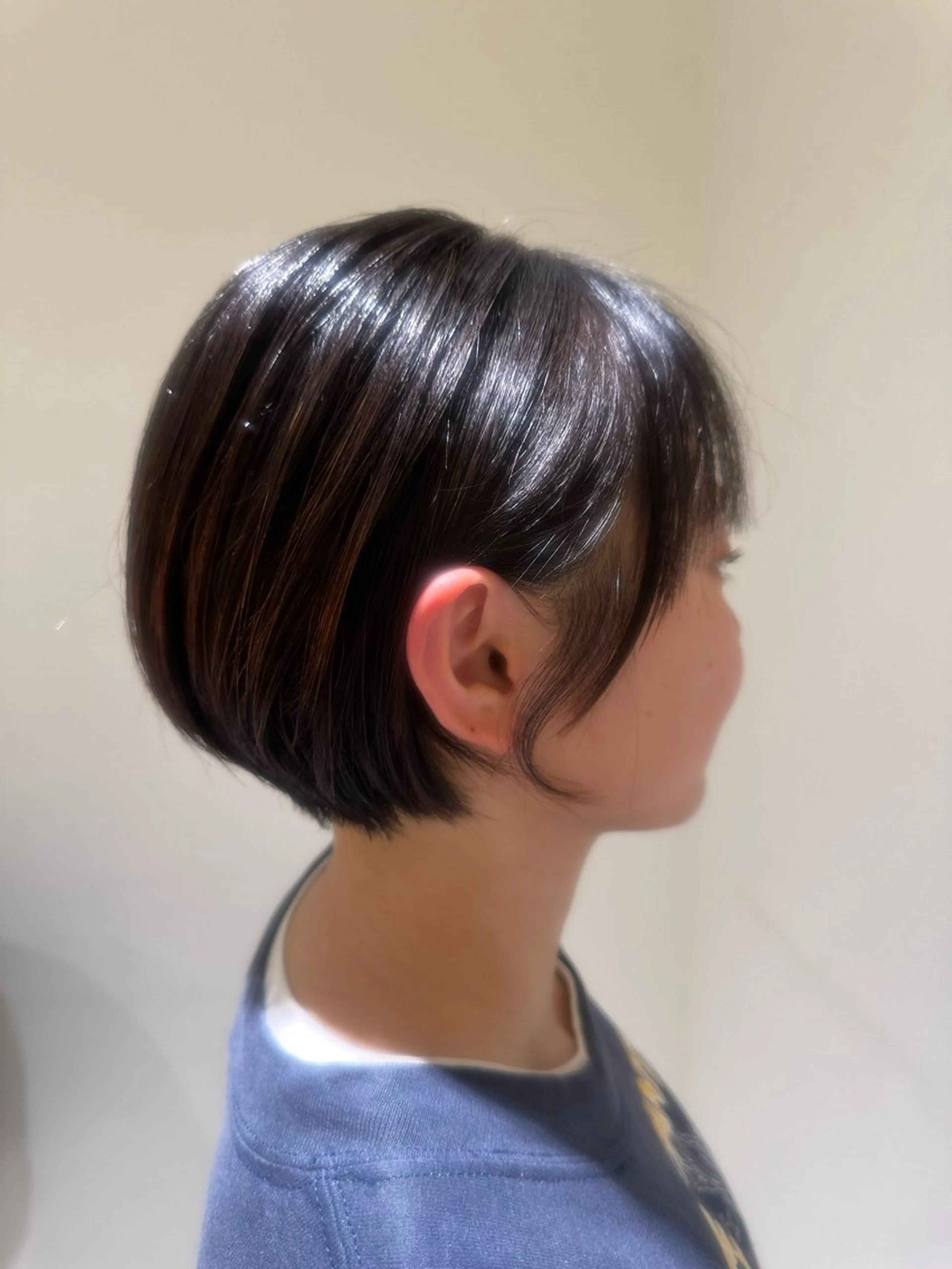 ショート ショートヘア レイヤー/蟹江/ くすみカラー/川口のヘアスタイル