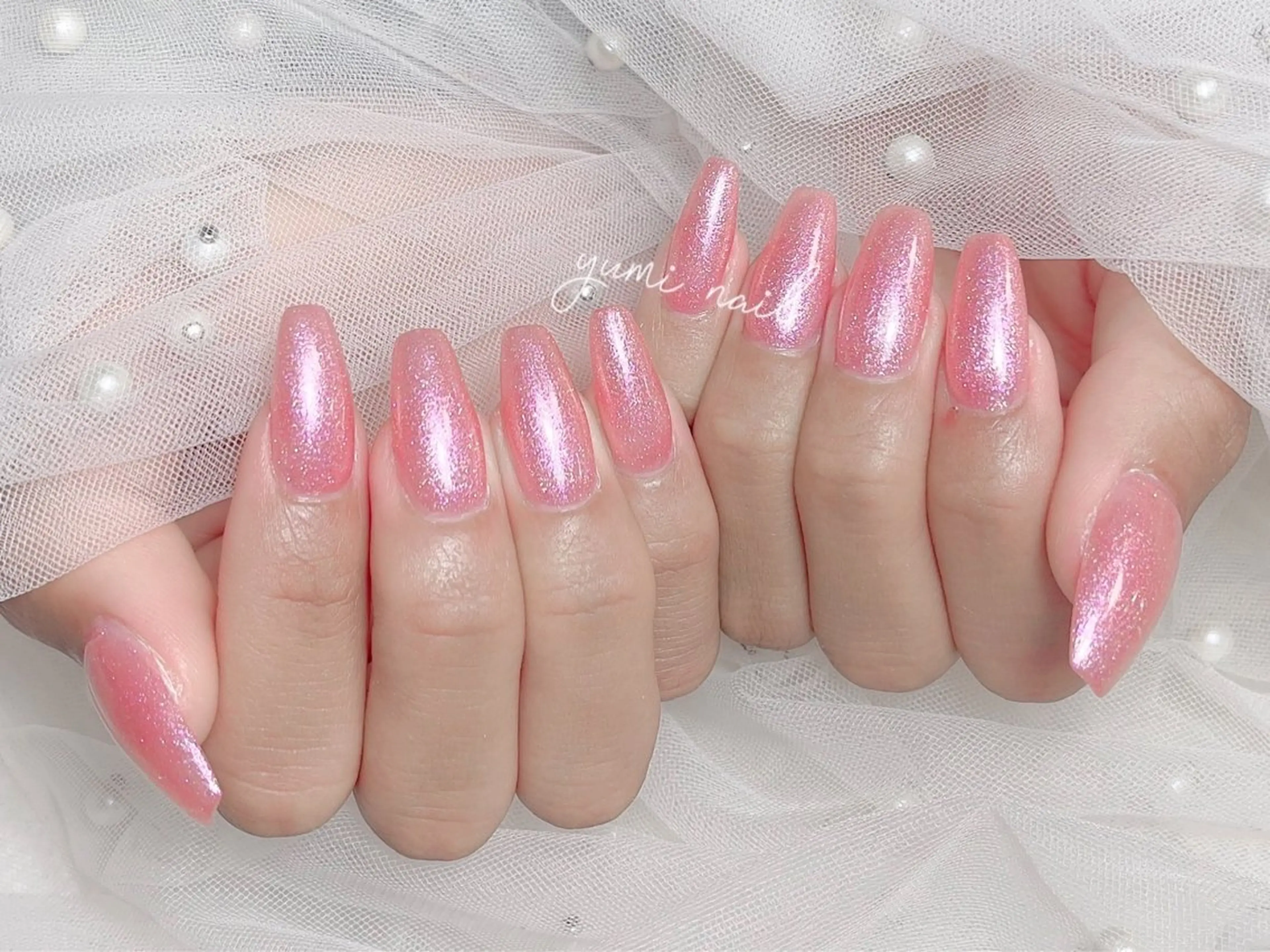 ネイル ハンドネイル 𝐲𝐮𝐦𝐢🎀 長さ出しデザイン専門のネイルデザイン