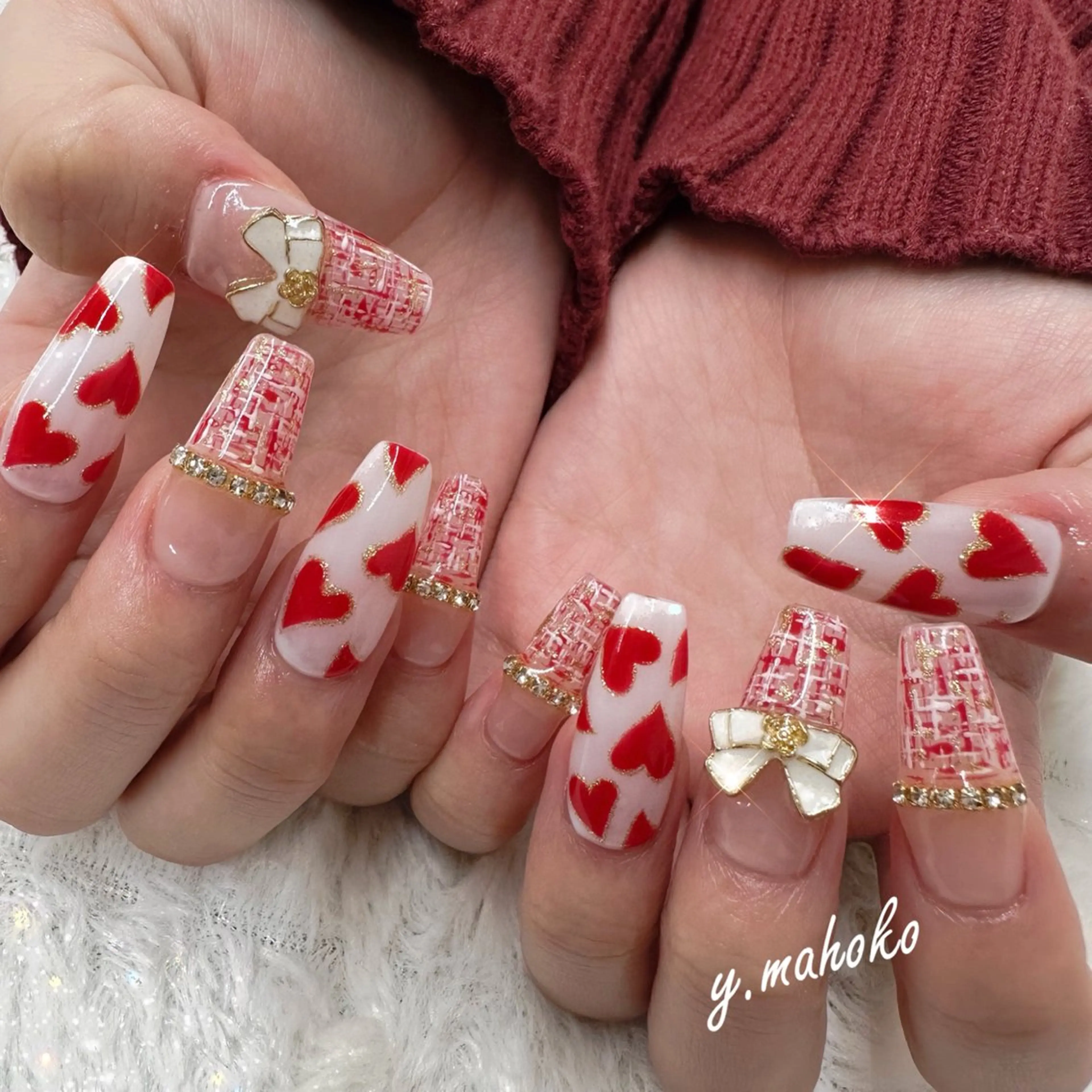 ネイル ハンドネイル She nail studio 原宿所属・パラジェル有/ スカルプ/mahoのネイルデザイン