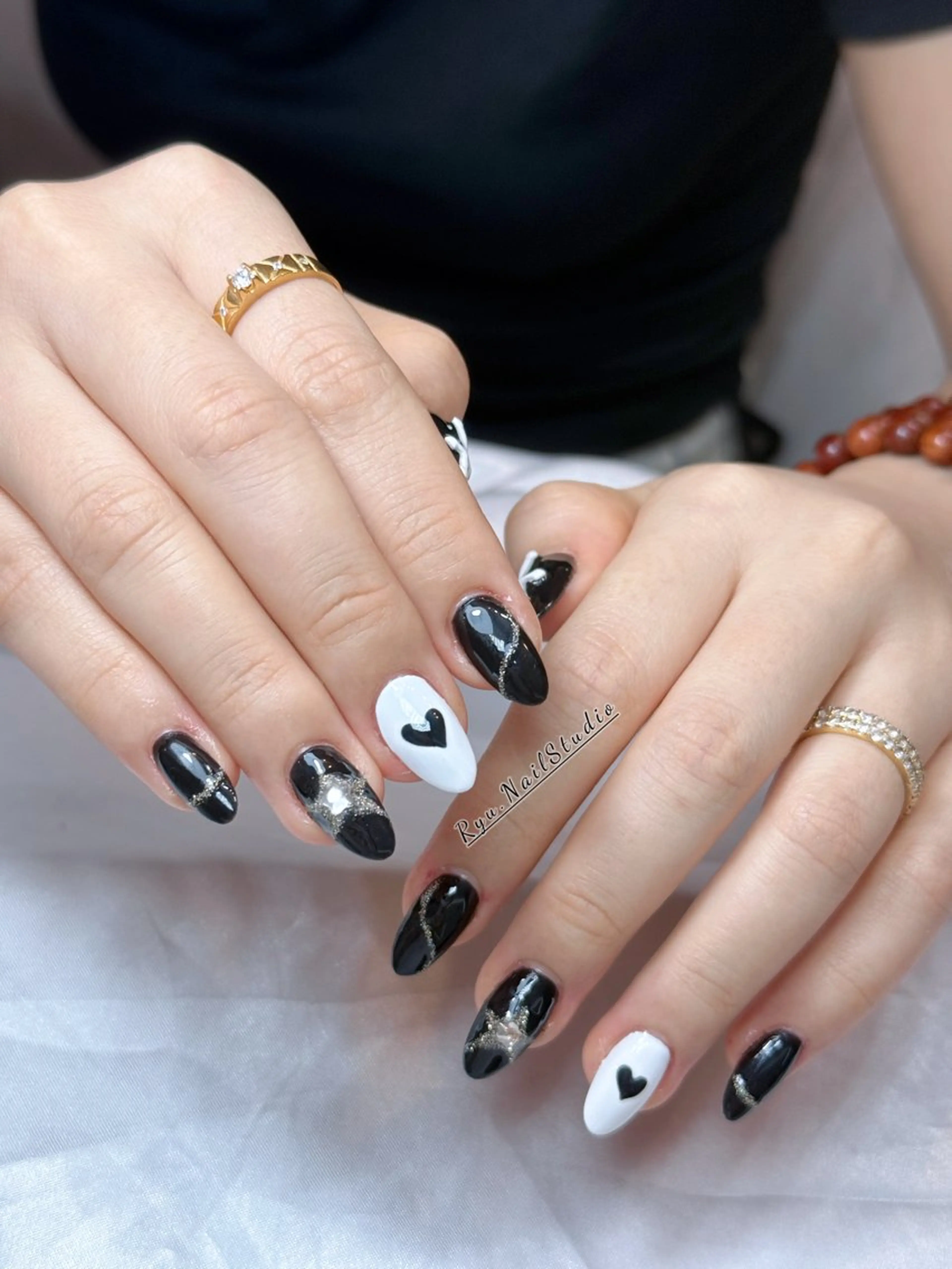 ネイル アートネイル フラワーネイル フレンチネイル ジェルネイル グラデーション ハンドネイル Ryu Nail NekoChanのネイルデザイン