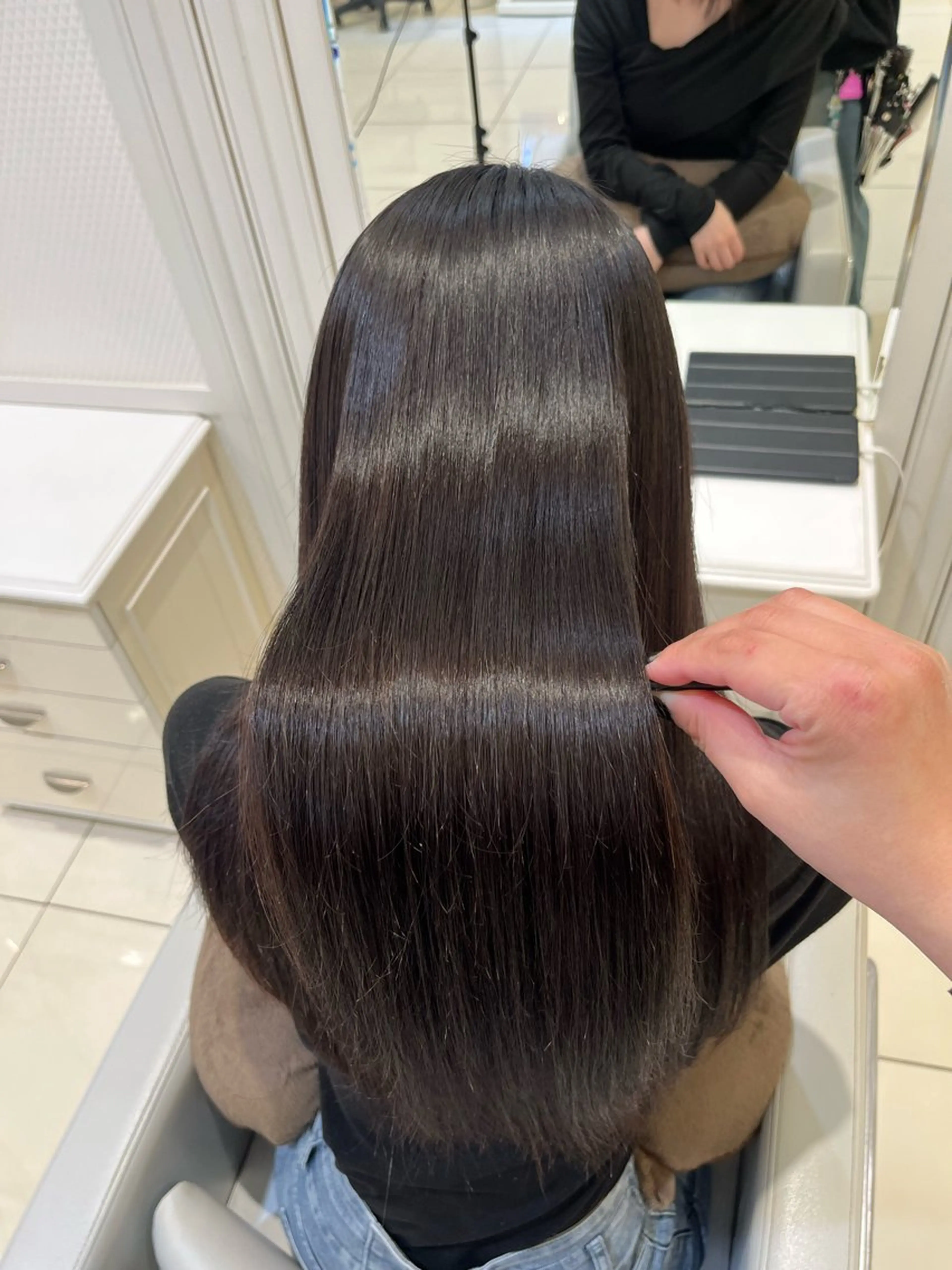 ロング カラー パーマ Above /yoshimiのヘアスタイル