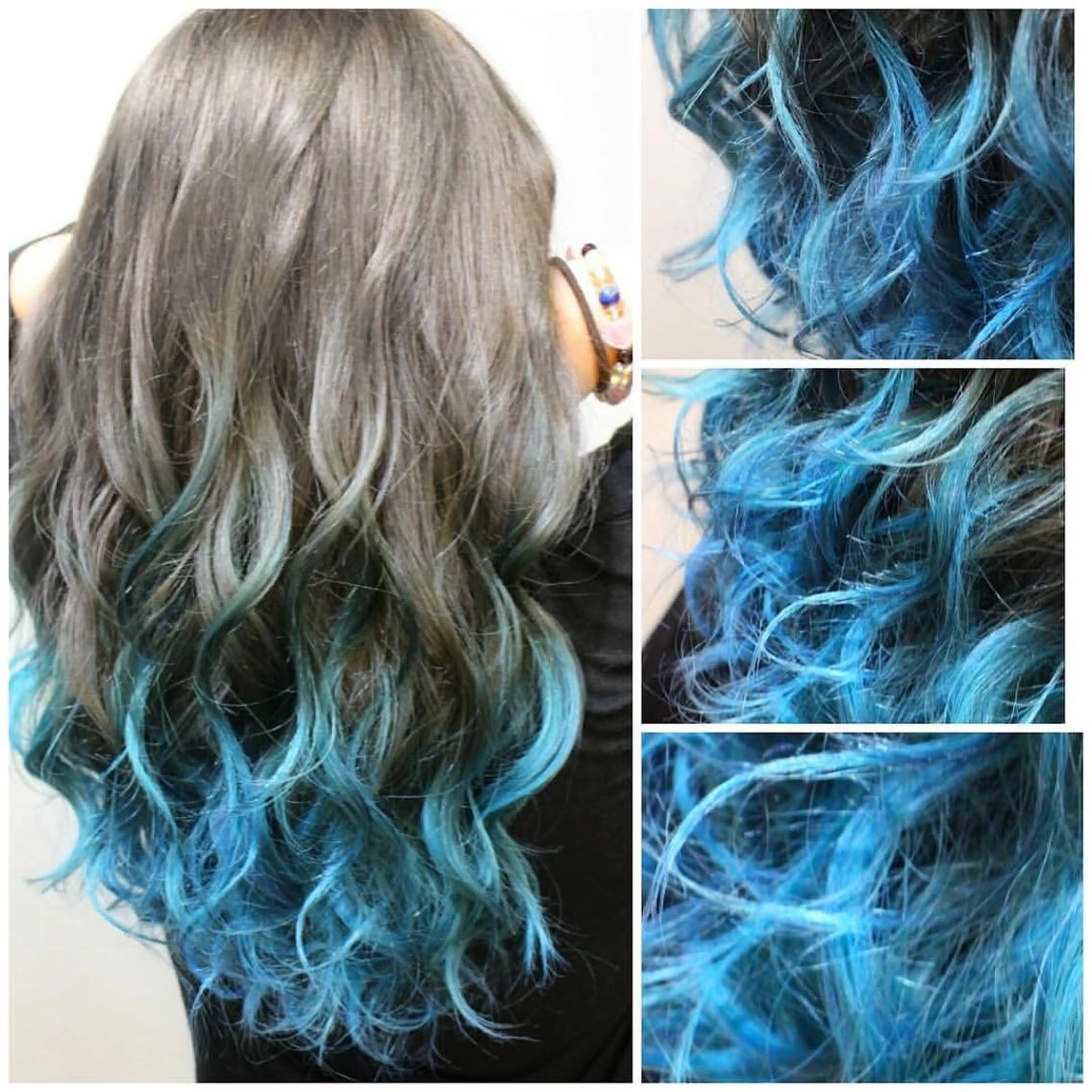 ロング カラー ヘアアレンジ ベージュカラー ブルーカラー グラデーションカラー ヘアカラー トリートメント Shelltie Fiel (シェルティフィエル)所属・次世代シールエクステ 錦糸町 小泉 朋之のヘアスタイル