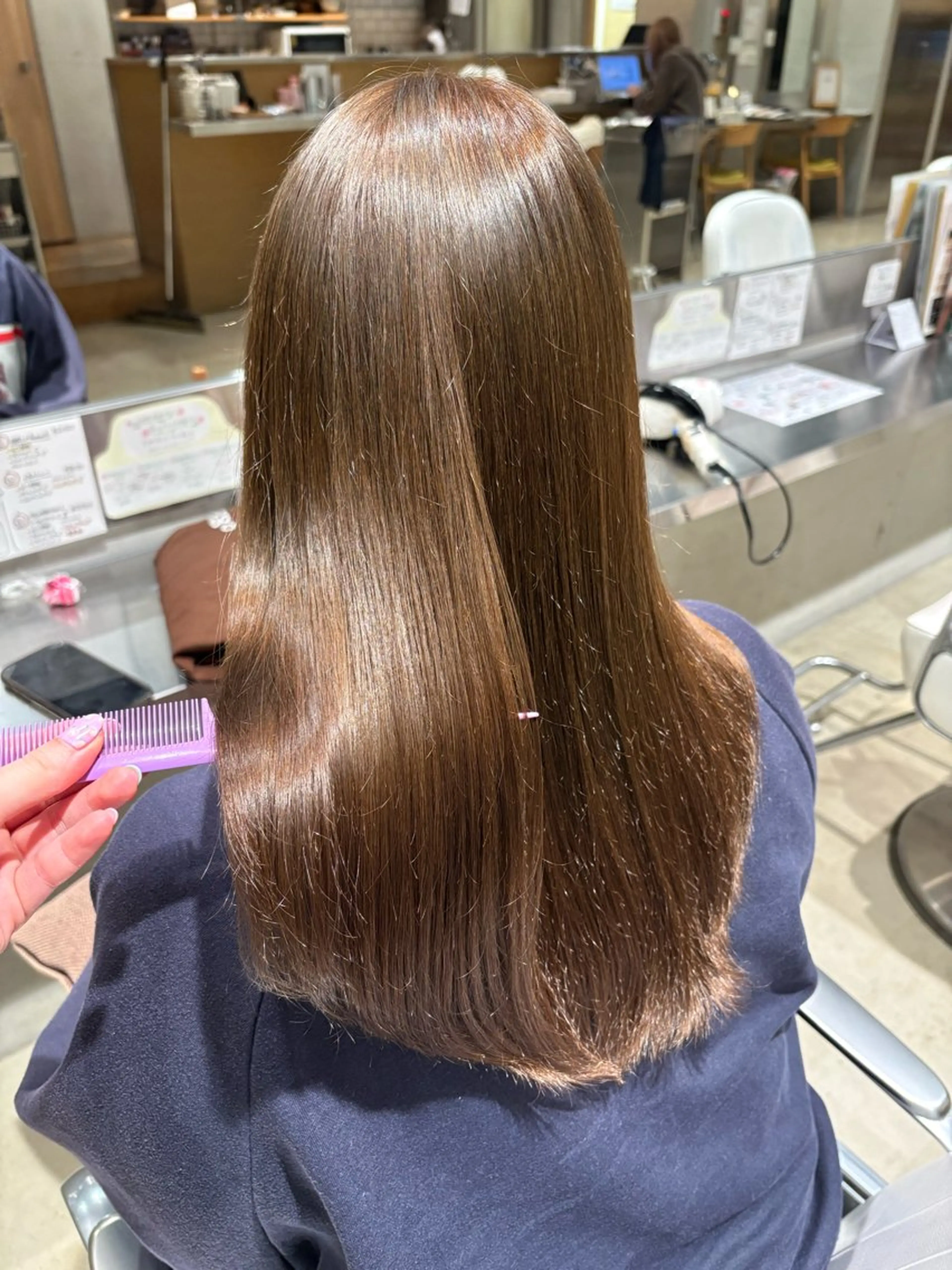 ロング カラー 透明感カラー イルミナカラー カット ヘアカラー 樋口 花穂のヘアスタイル