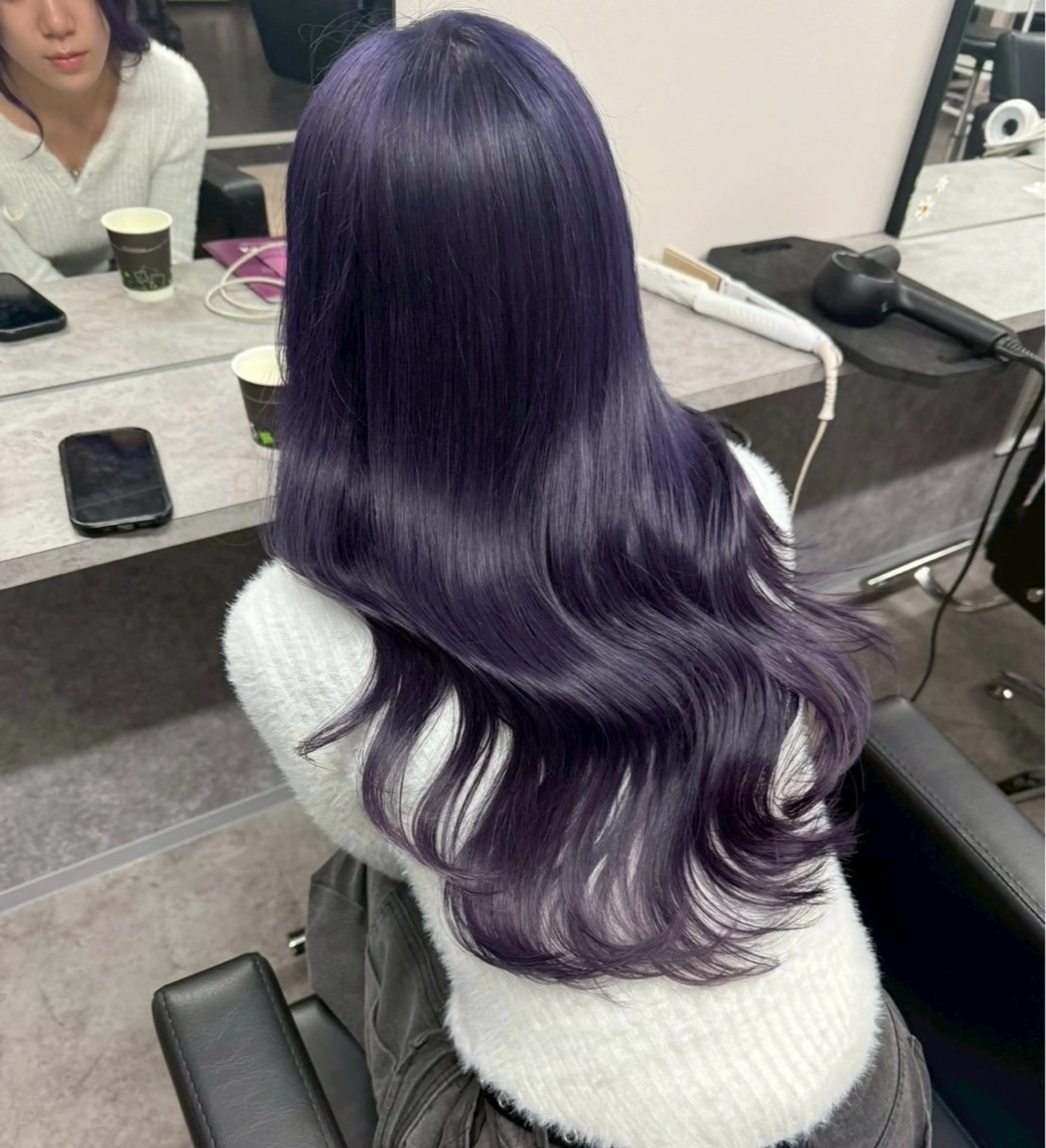 ロング うる艶🫧寒色カラー 💜🦋🫧ミズキのヘアスタイル