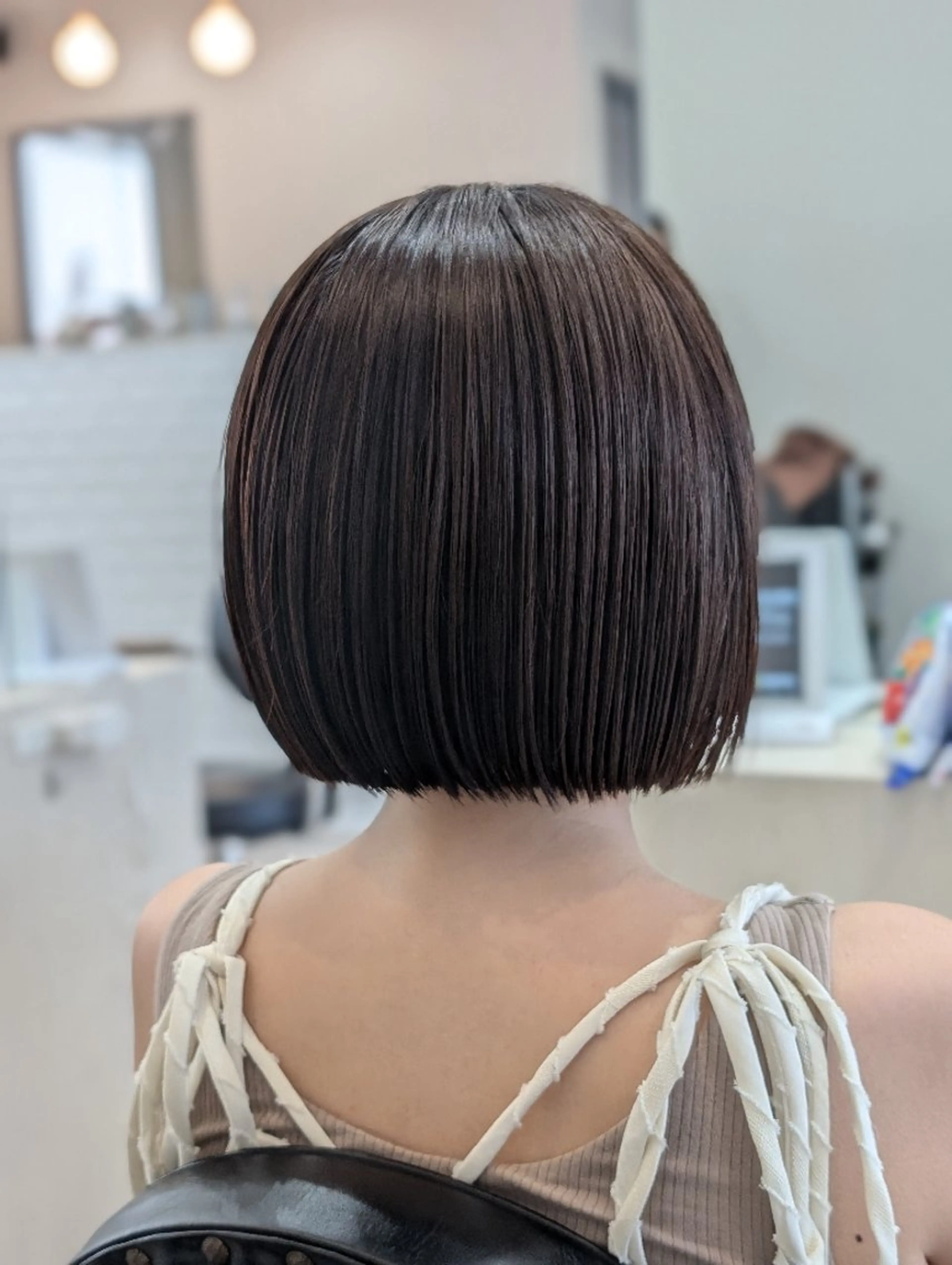 ミディアム カラー 切りっぱなしボブ ショートボブ ボブ 髪質改善/ 上村旺武のヘアスタイル