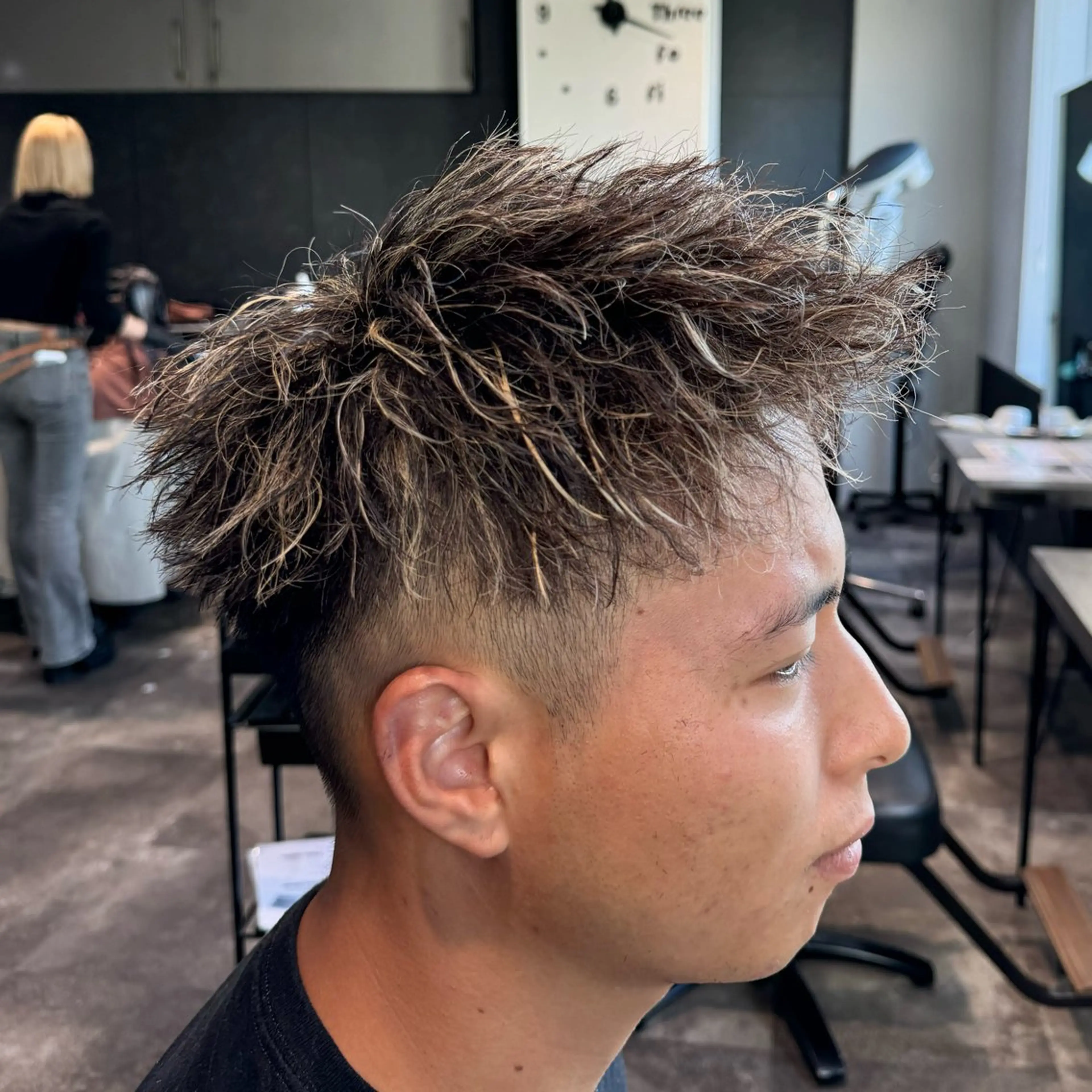 ショート カラー パーマ メンズ カット メンズパーマ/ メンズ特化/寺阪拓真のヘアスタイル