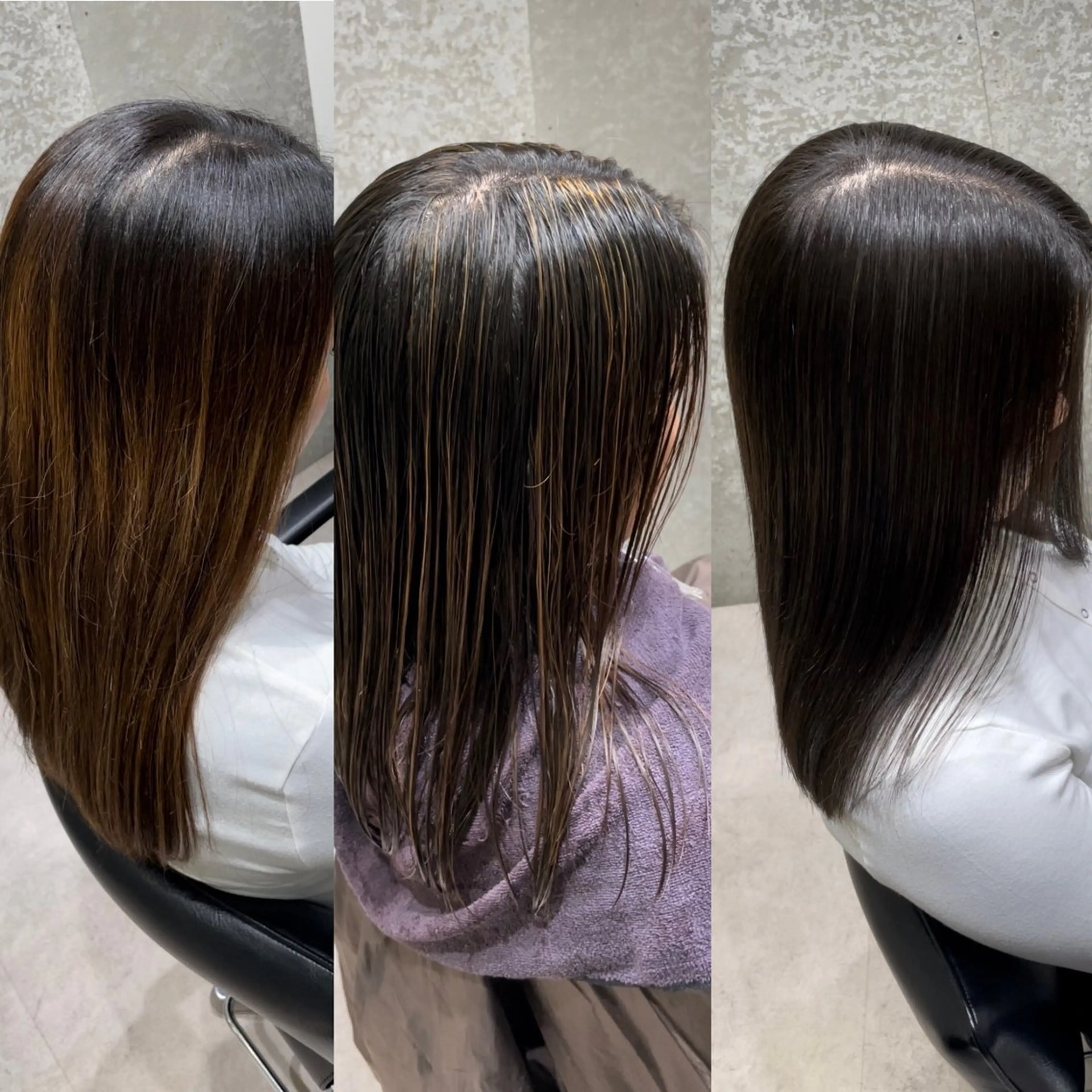 セミロング カラー アディクシーカラー ブリーチ エドルカラー ハイライトカラー ハイライト ヘアカラー 髪質改善ヘアケア 艶髪特化/上田のヘアスタイル