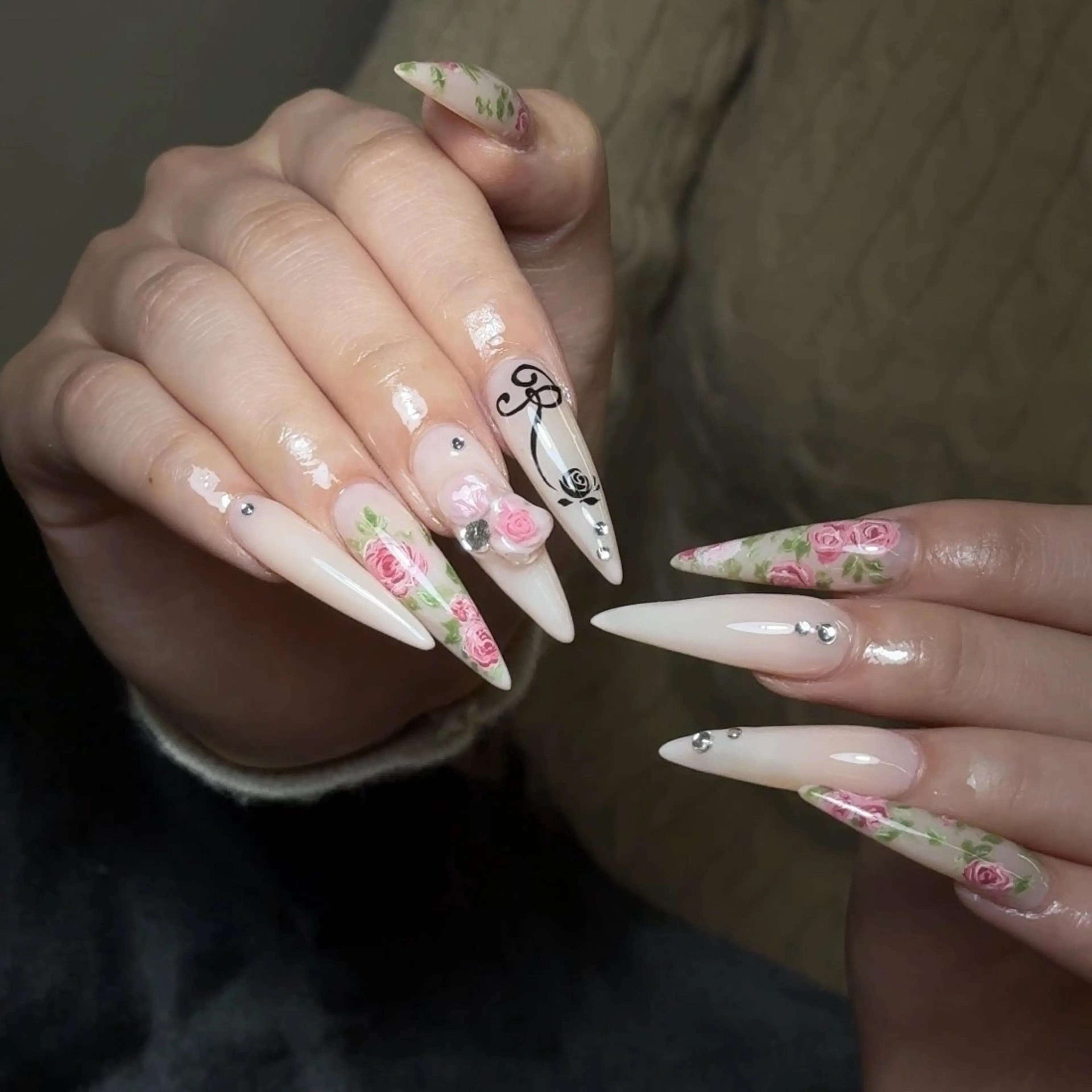 ネイル ワンホンネイル ハンドネイル AKIKO NAILのネイルデザイン