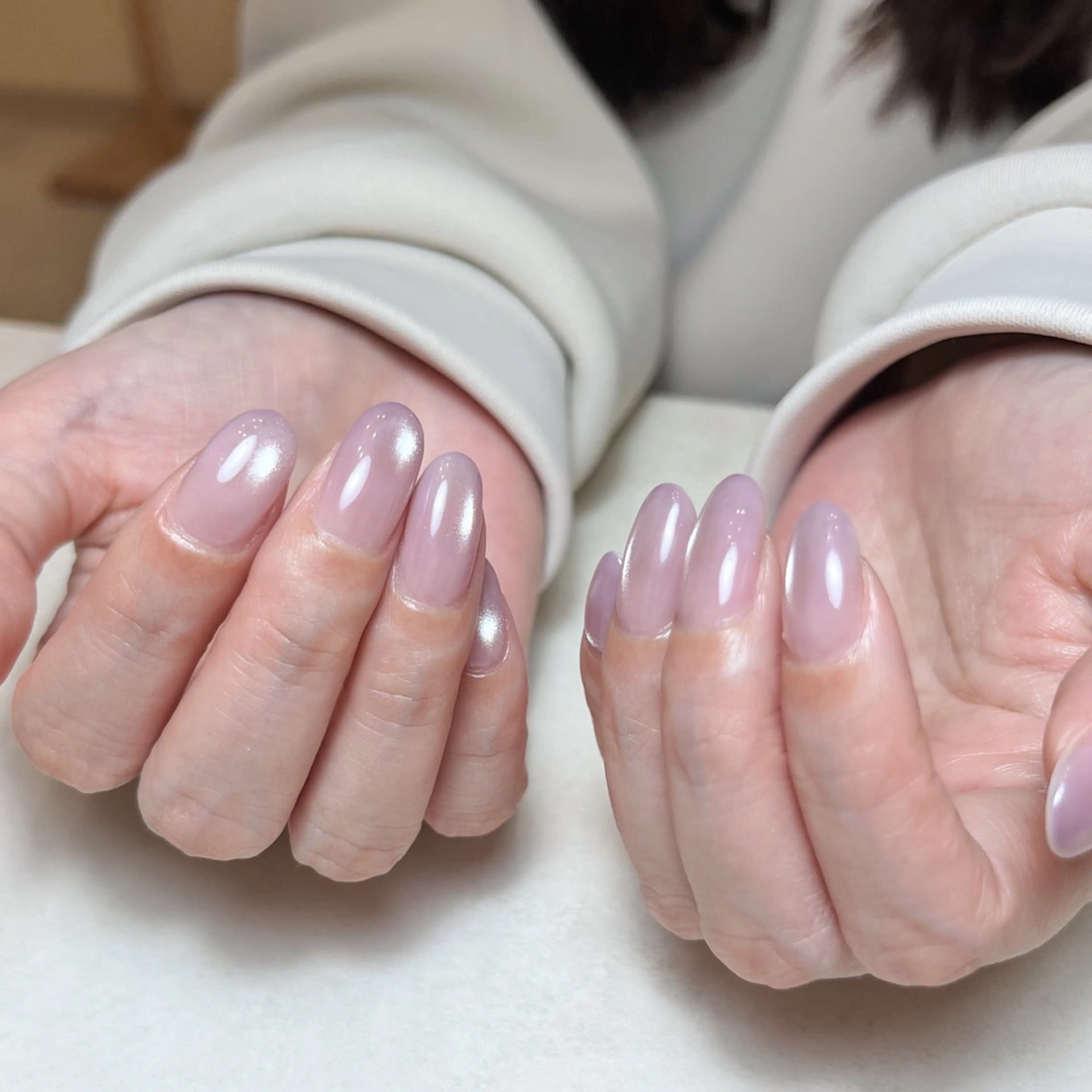 ネイル グラデーション マグネットネイル パープル Nail Salon BELMUEのネイルデザイン