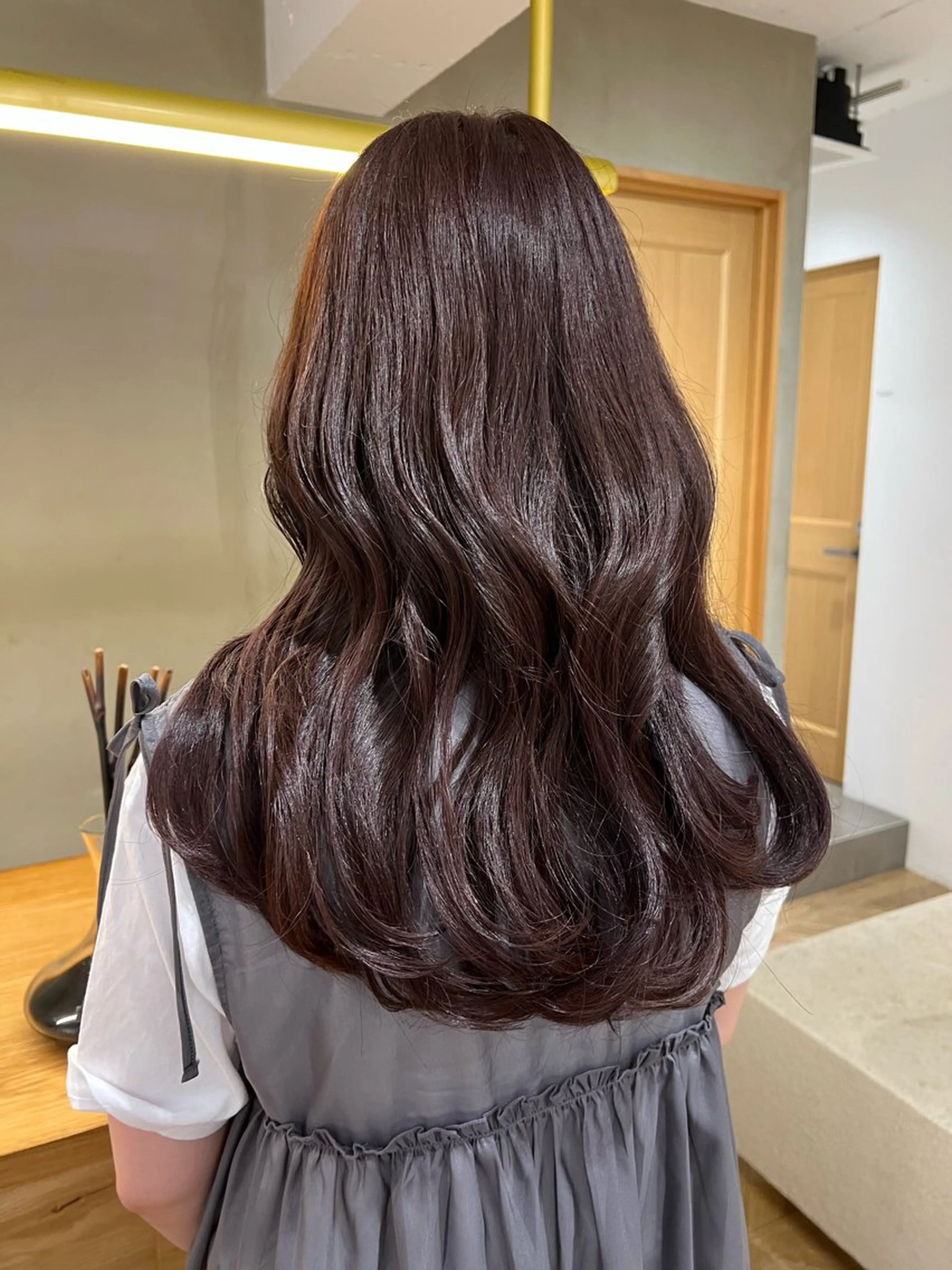 セミロング カラー レイヤーカット/暖色 カラー/mao🎀のヘアスタイル