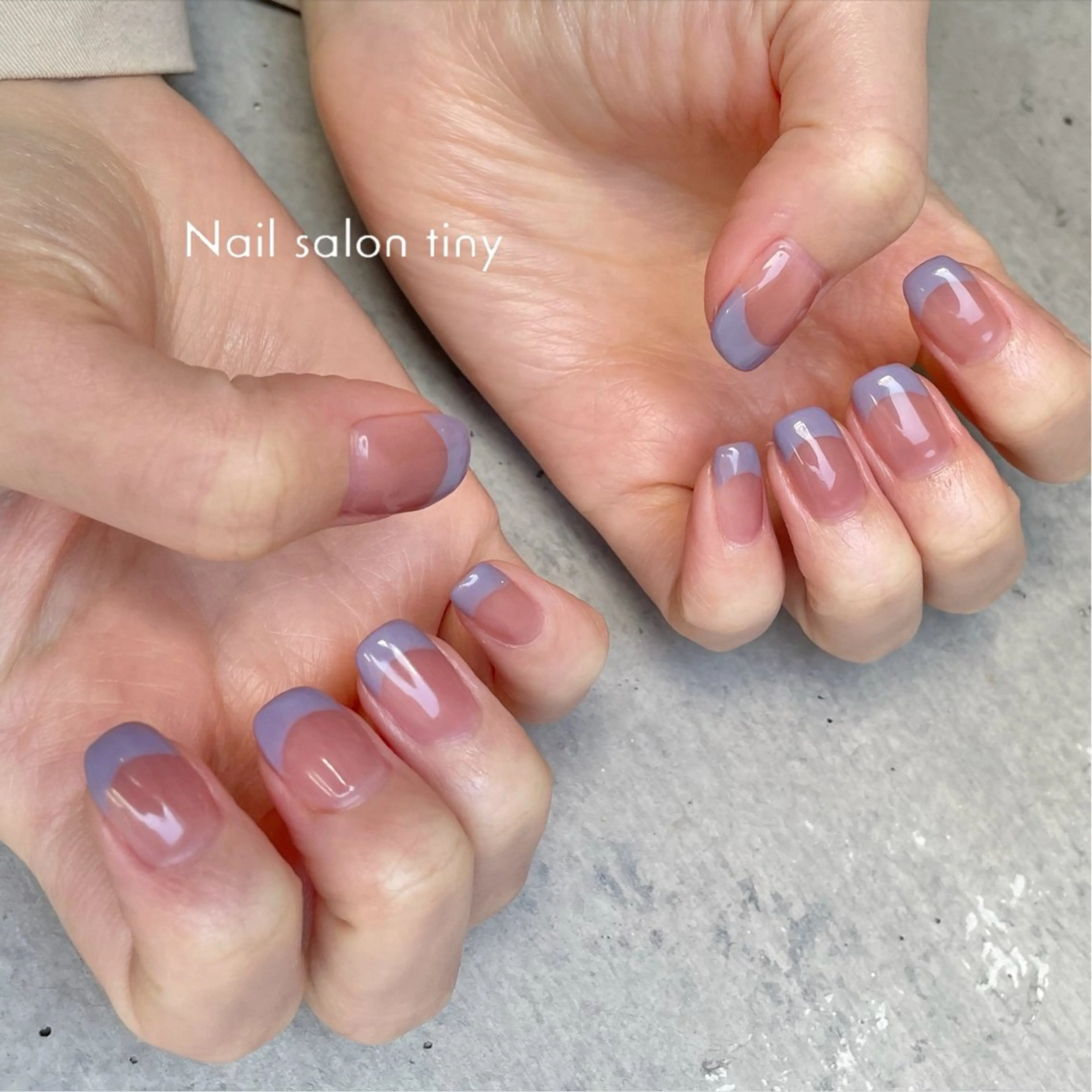 ネイル フレンチネイル Nail salon tiny🩵のネイルデザイン