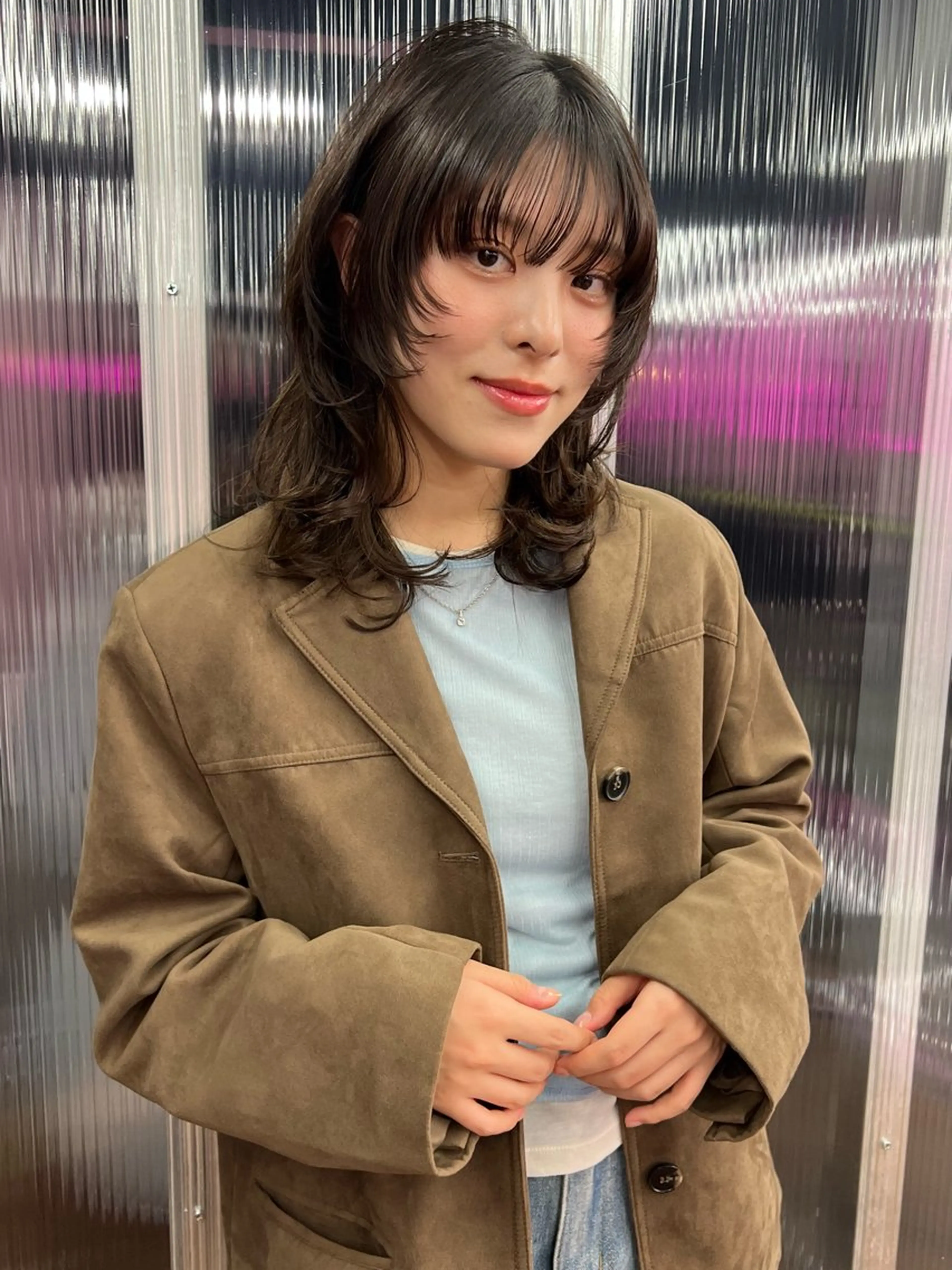 セミロング haruka /透明感カラーのヘアスタイル