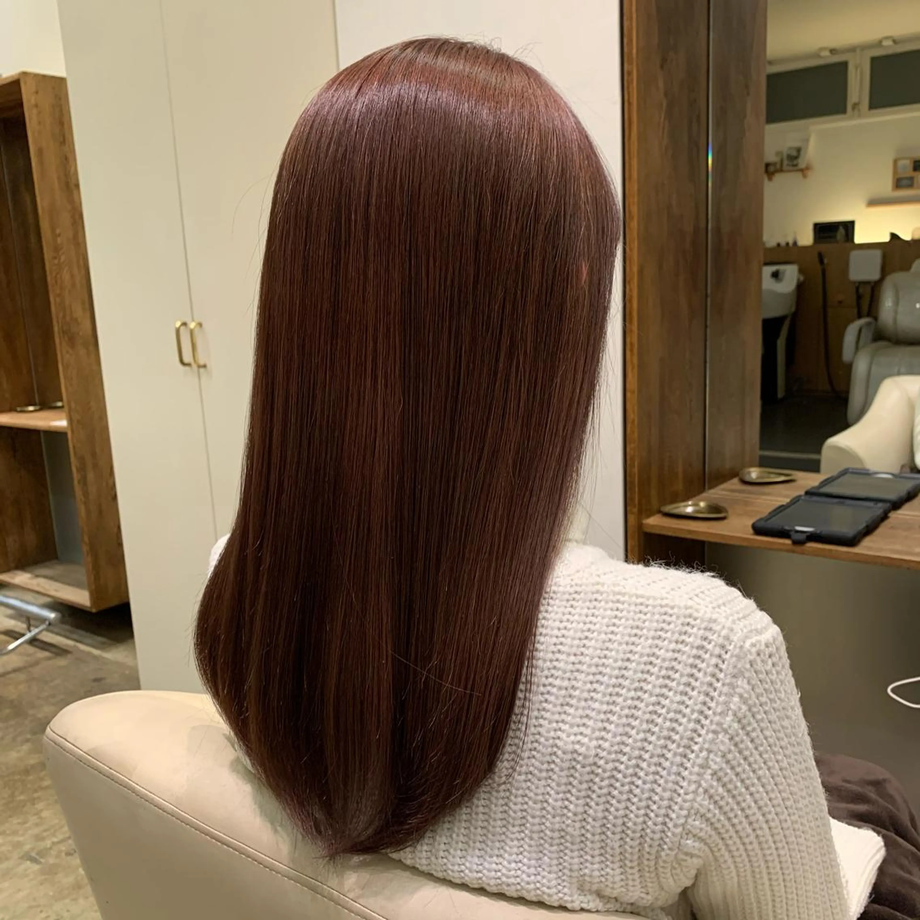 ロング カラー 【完全個室】髪質改善 暖色カラー/山崎唯奈のヘアスタイル