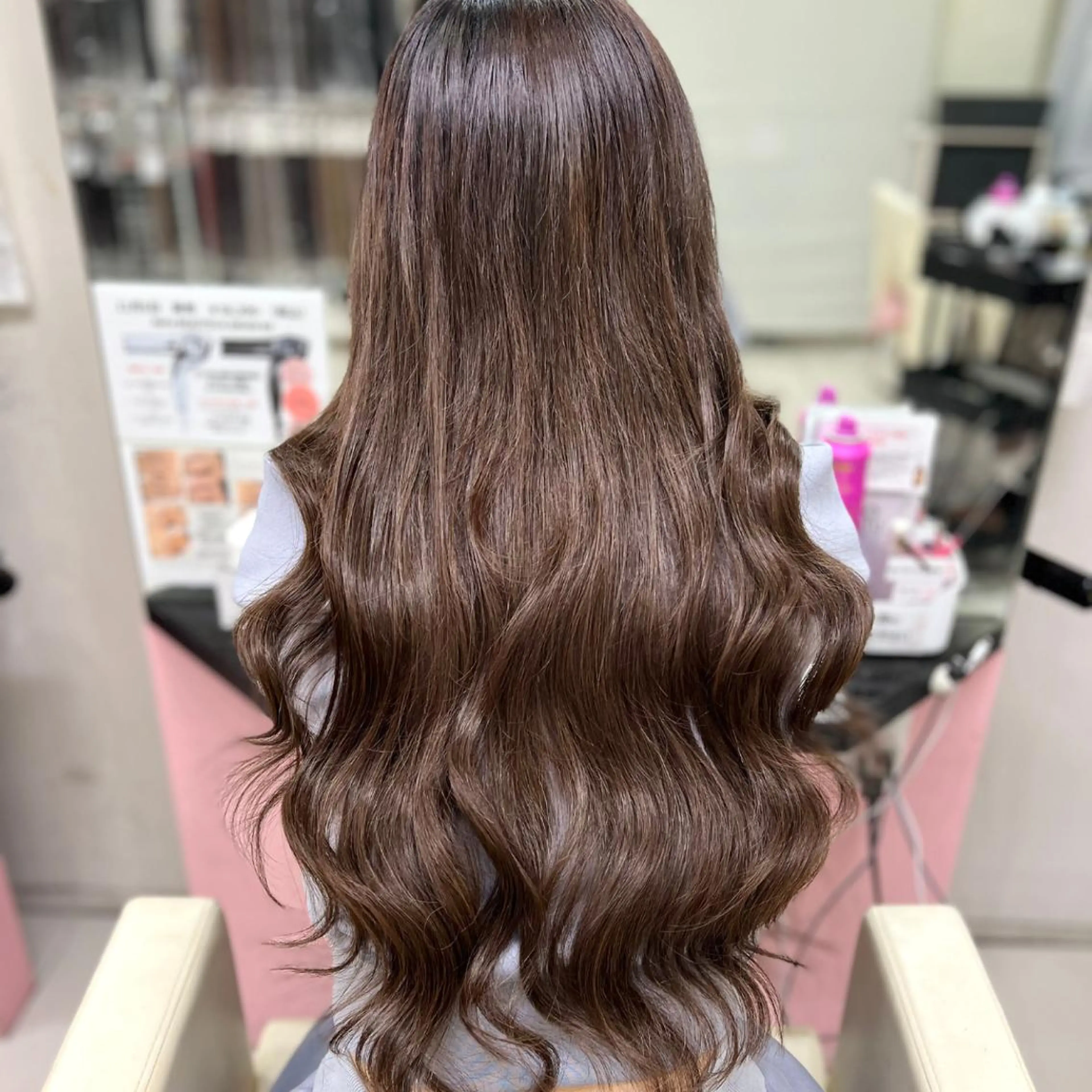 💜バージンレミー💜シールエクステ60本♪エクステカット込み💘人毛100%毛質最高ランク💞50cmロングタイプ💛の写真