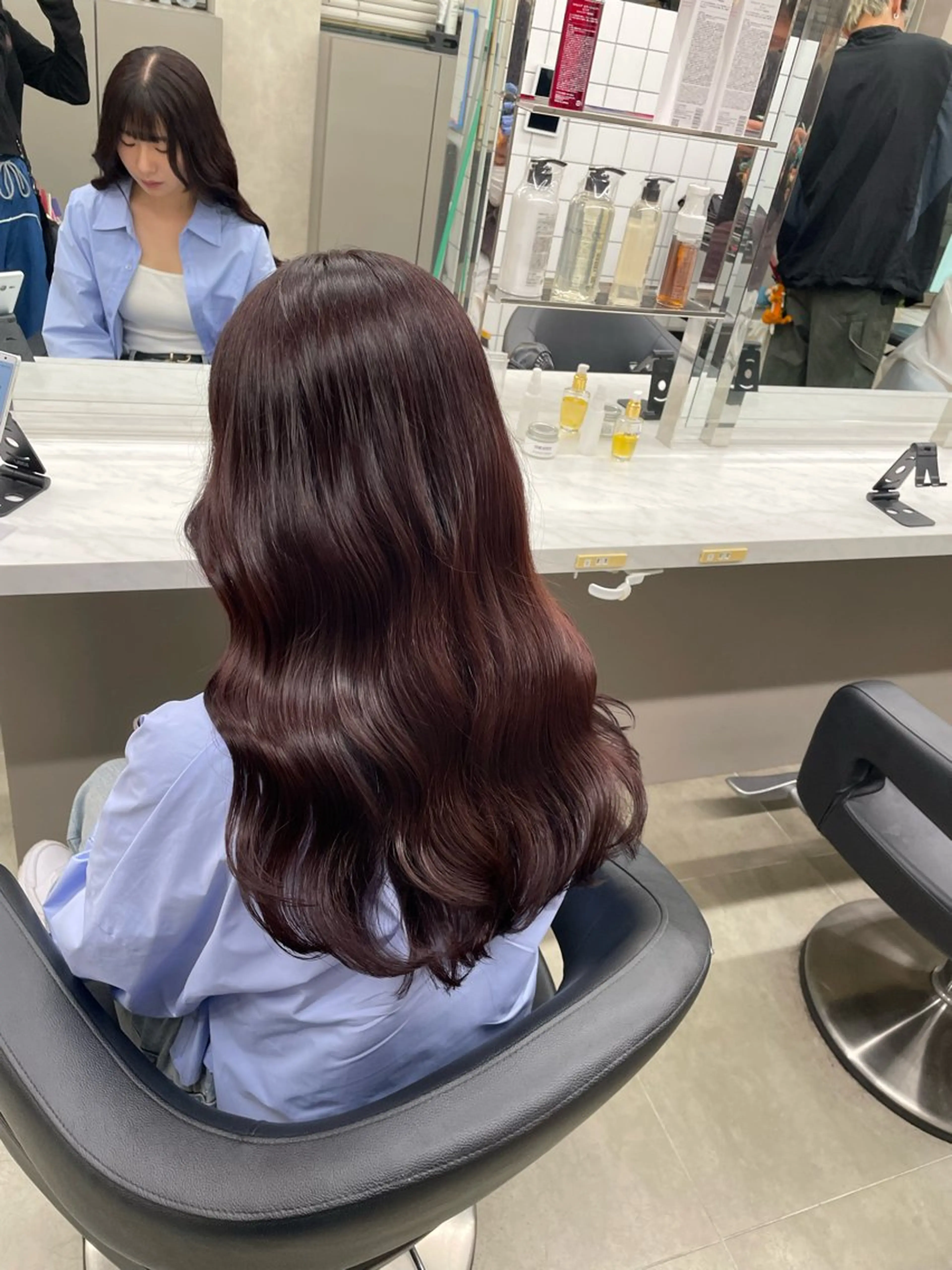 ロング カラー ヘアアレンジ ヘアカラー トリートメント ヘアセット 💗横浜美容室 💗HARUNAのヘアスタイル