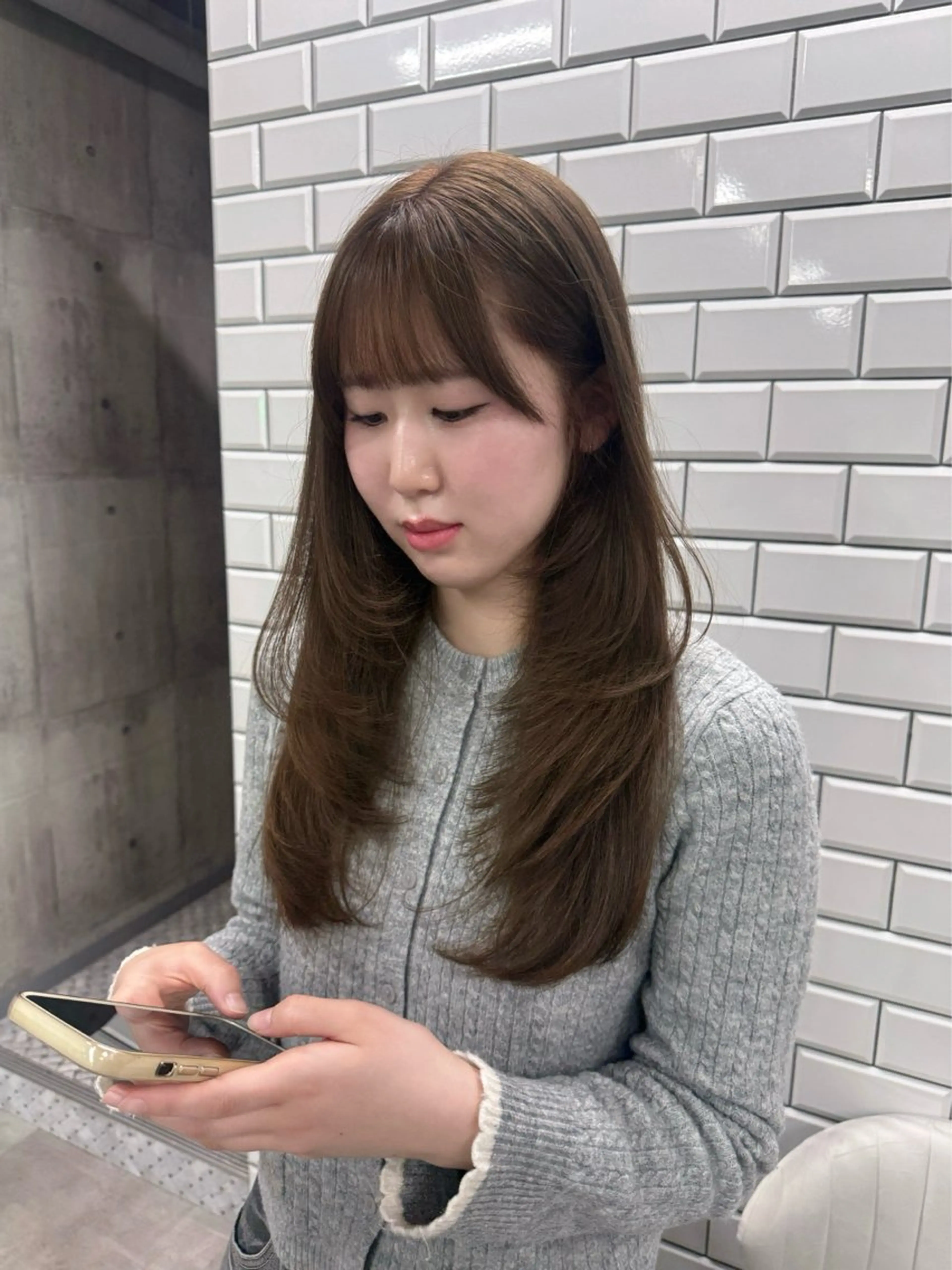 ロング カット ヘアカラー トリートメント ayano /レイヤー/艶カラーのヘアスタイル