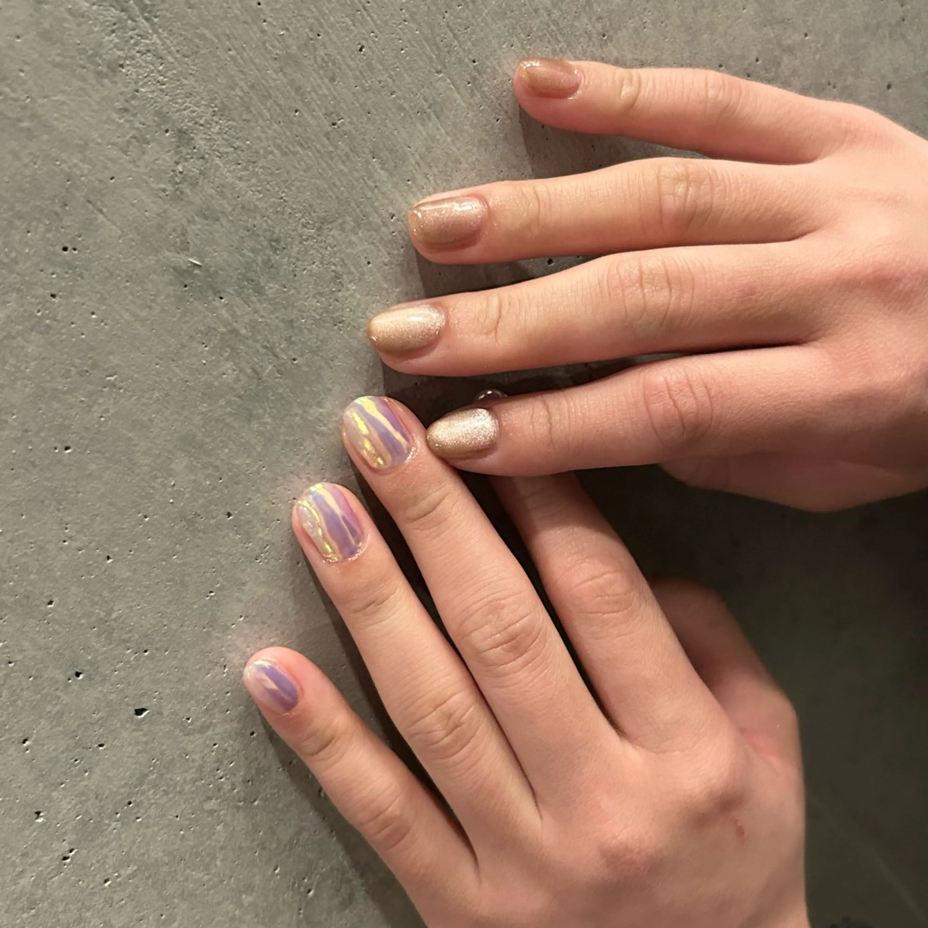 【HAND🍰】選べる！ちぐはぐネイル🐶✨¥6,800の写真