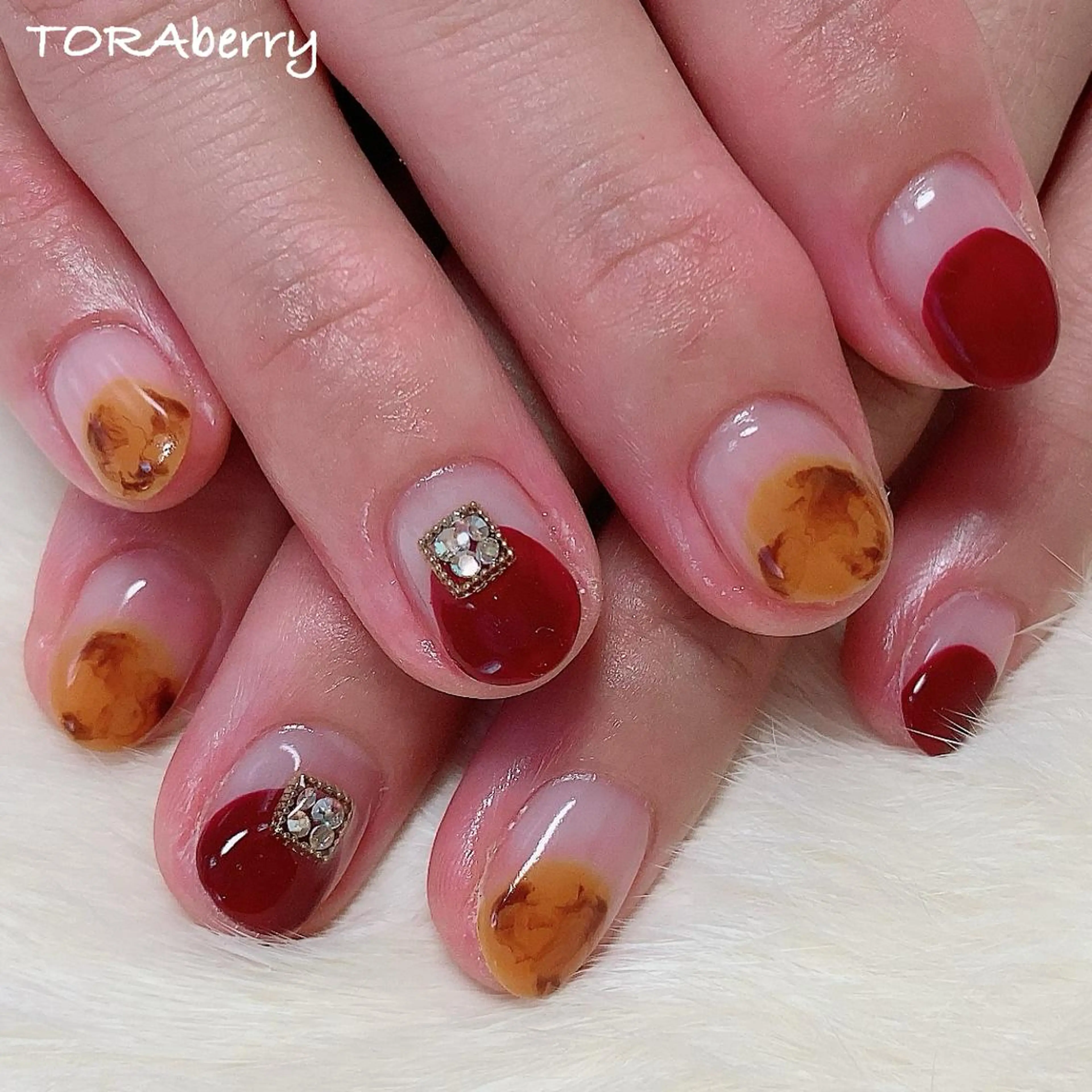 ネイル べっ甲ネイル ハンドネイル ネイリスト なつみのネイルデザイン