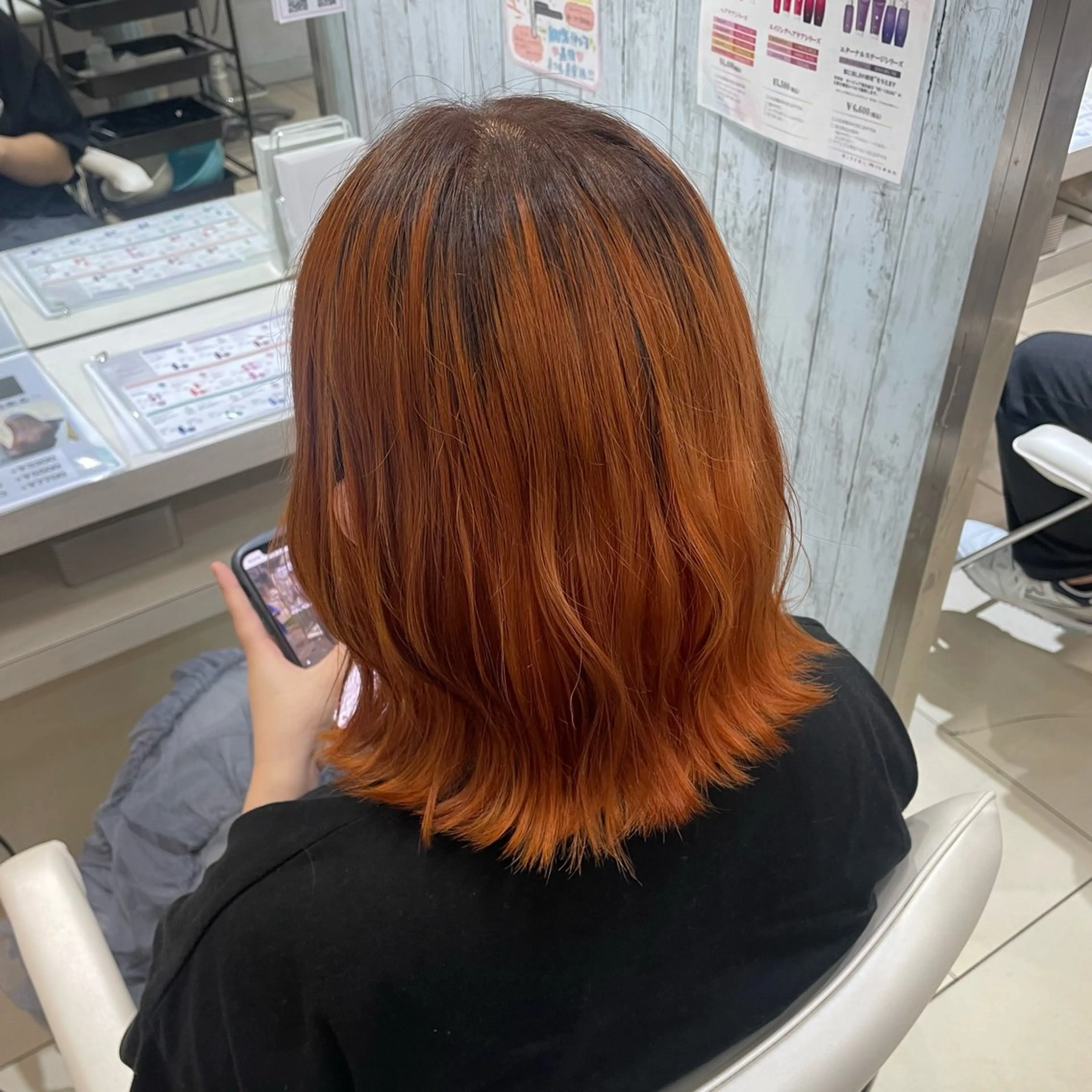 ミディアム カラー ヘアカラー トリートメント 🌸暖色髪質改善 MEI🌸のヘアスタイル