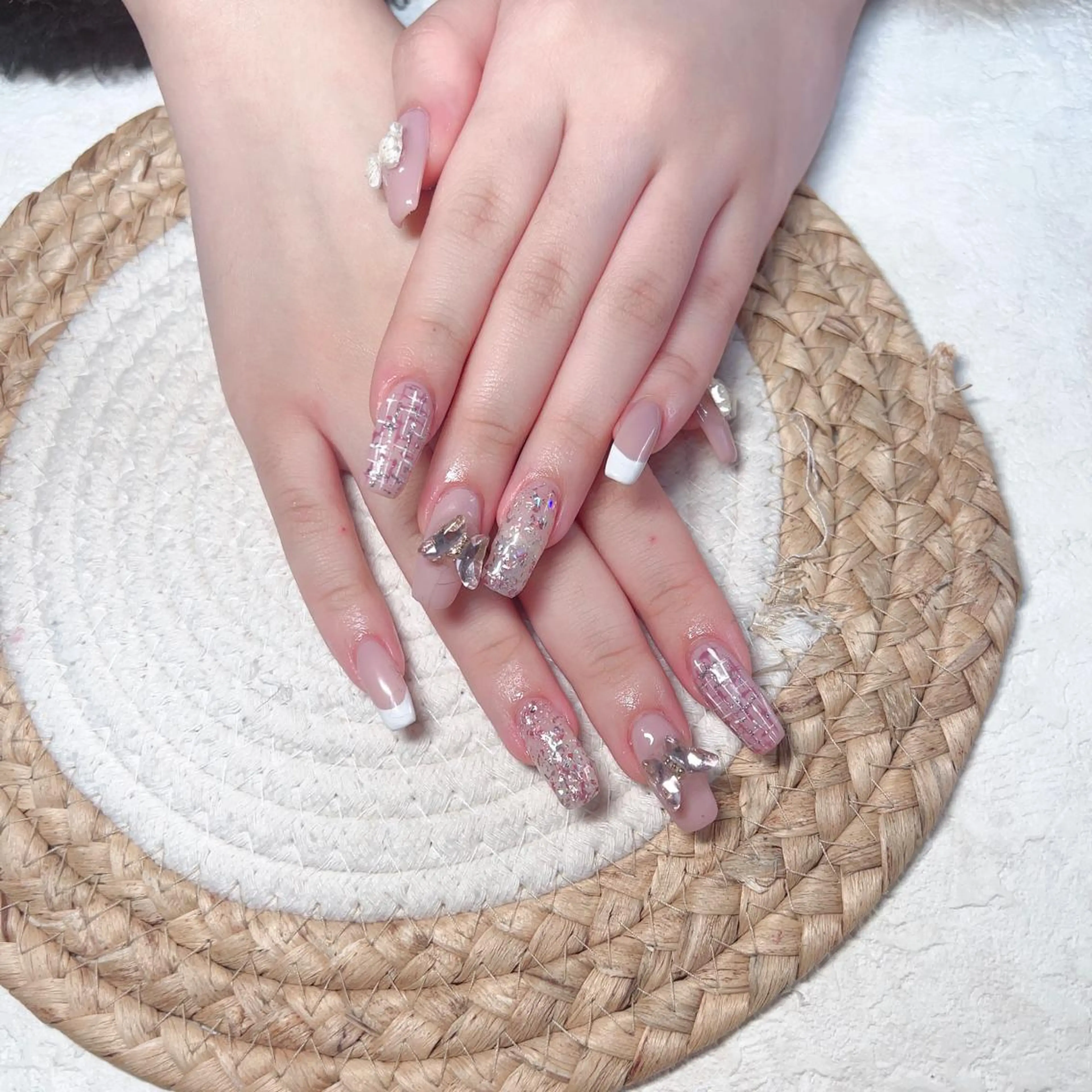 ネイル ハンドネイル M🌷nail 長さだし専門店のネイルデザイン