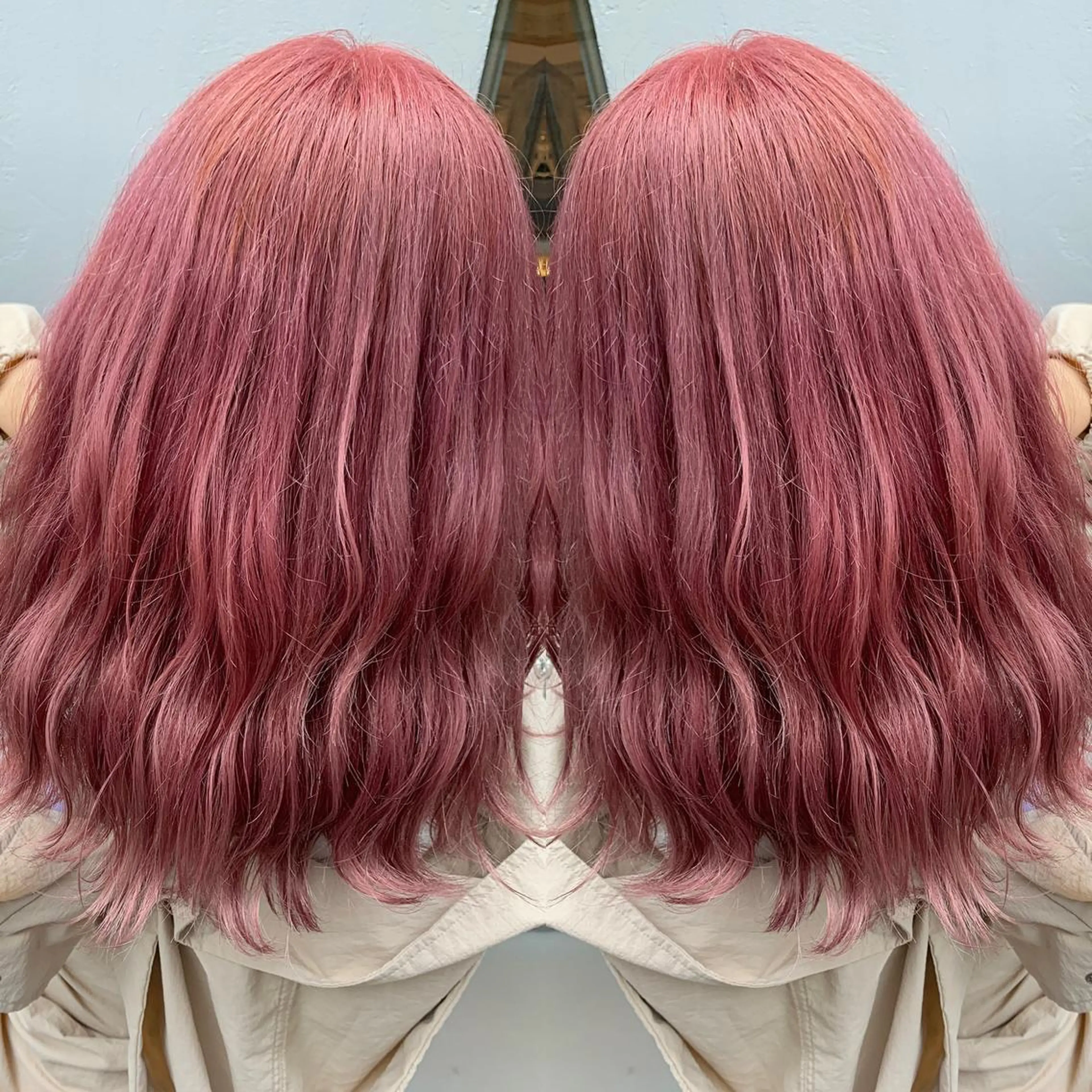 ミディアム ヘアカラー 大泉 美久のヘアスタイル