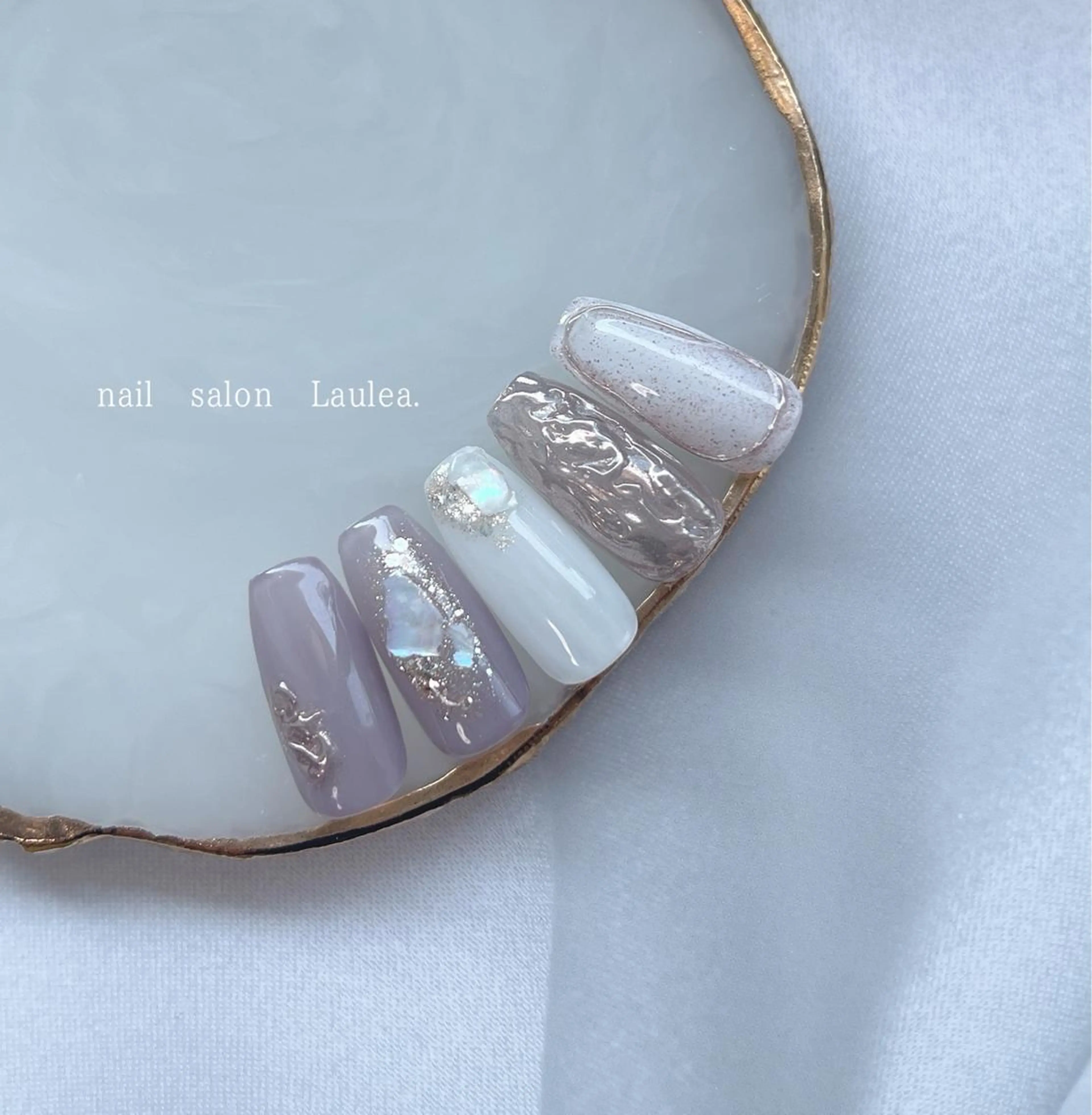ネイル ジェルネイル ラメ(グリッター) ニュアンスネイル 夏ネイル nail salon Lauleaのネイルデザイン