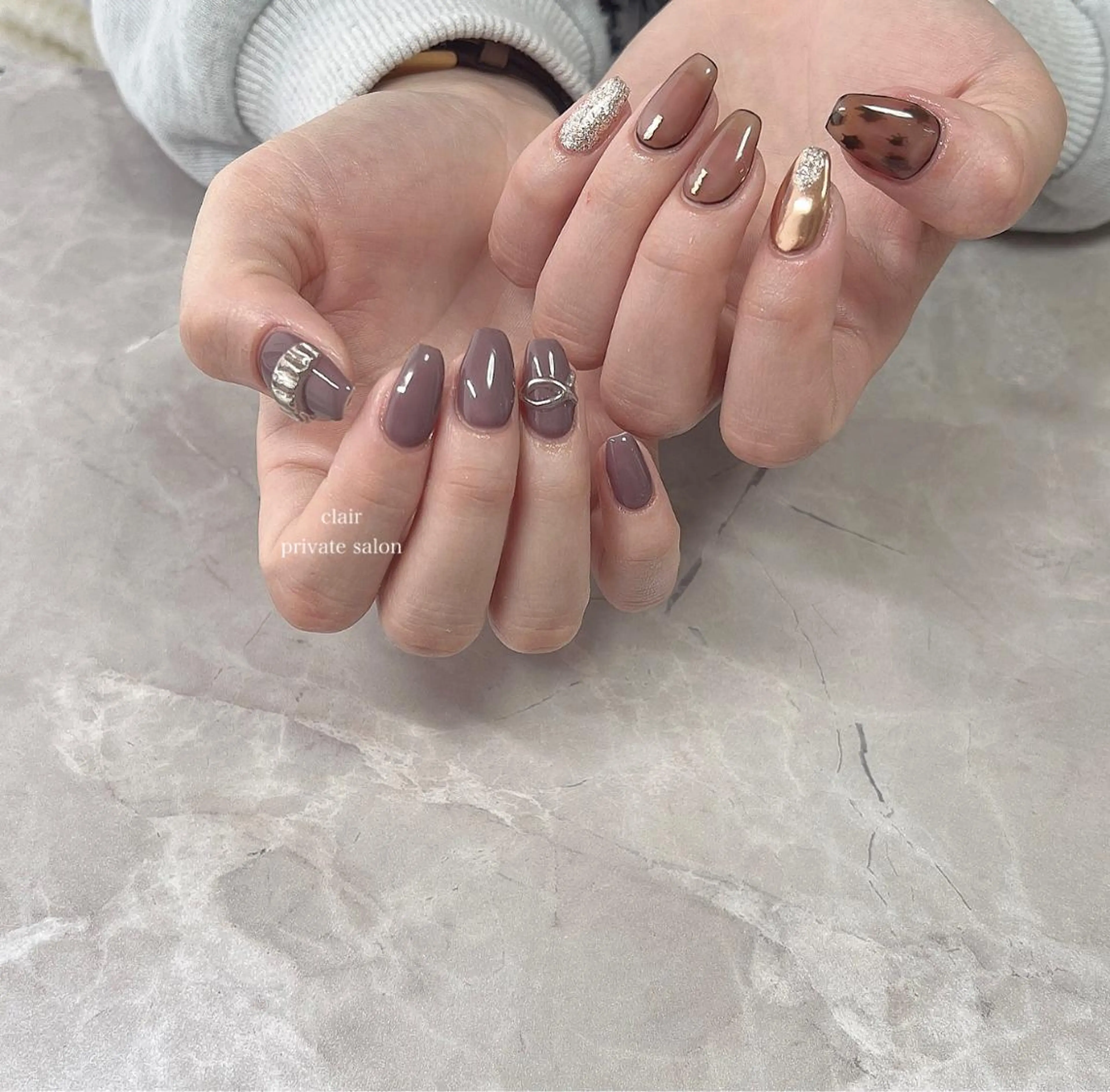 ネイル ハンドネイル ハンドケア nail salon una.のネイルデザイン