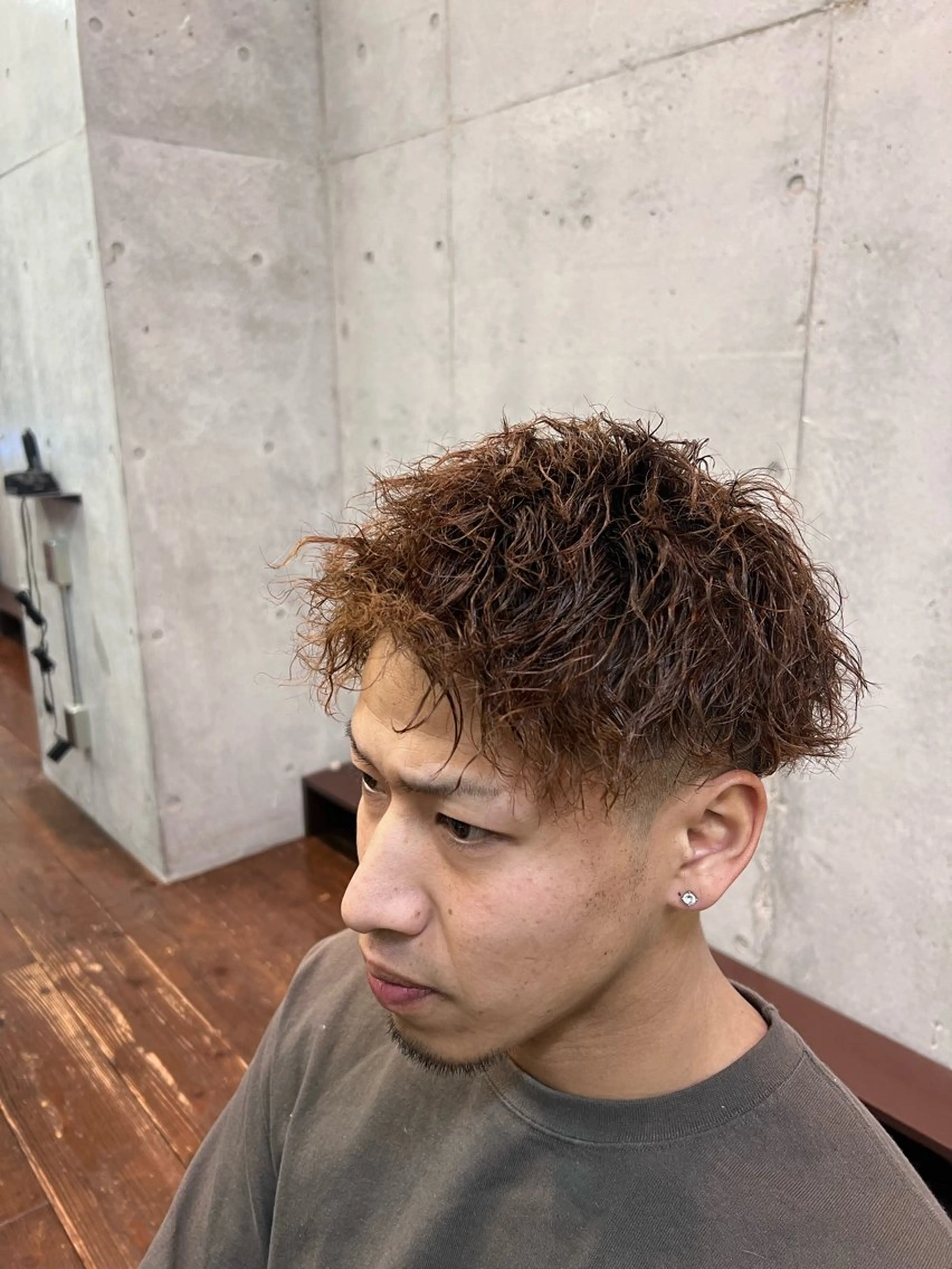 ショート パーマ ツイストパーマ カット パーマ メンズ特化美容師 /たけしのヘアスタイル